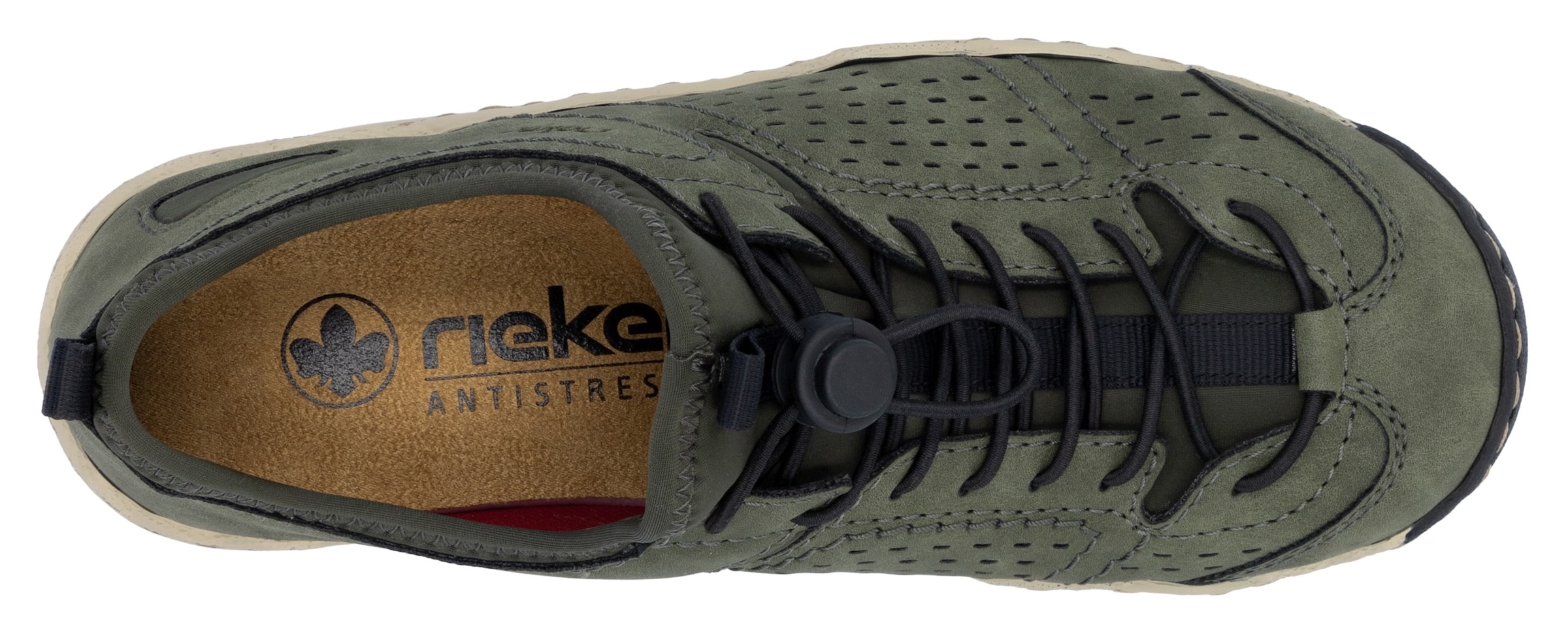 Rieker Slip-On Sneaker  , Schlupfschuh, Freizeitsneaker, Halbschuh mit markanter Laufsohle