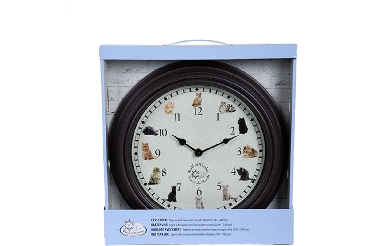 esschert design Wanduhr »Esschert Design mit Katze«