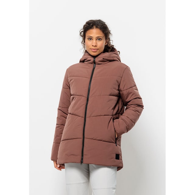 Finde Jack Wolfskin Funktionsjacke »KAROLINGER LONG JKT W«, mit Kapuze auf