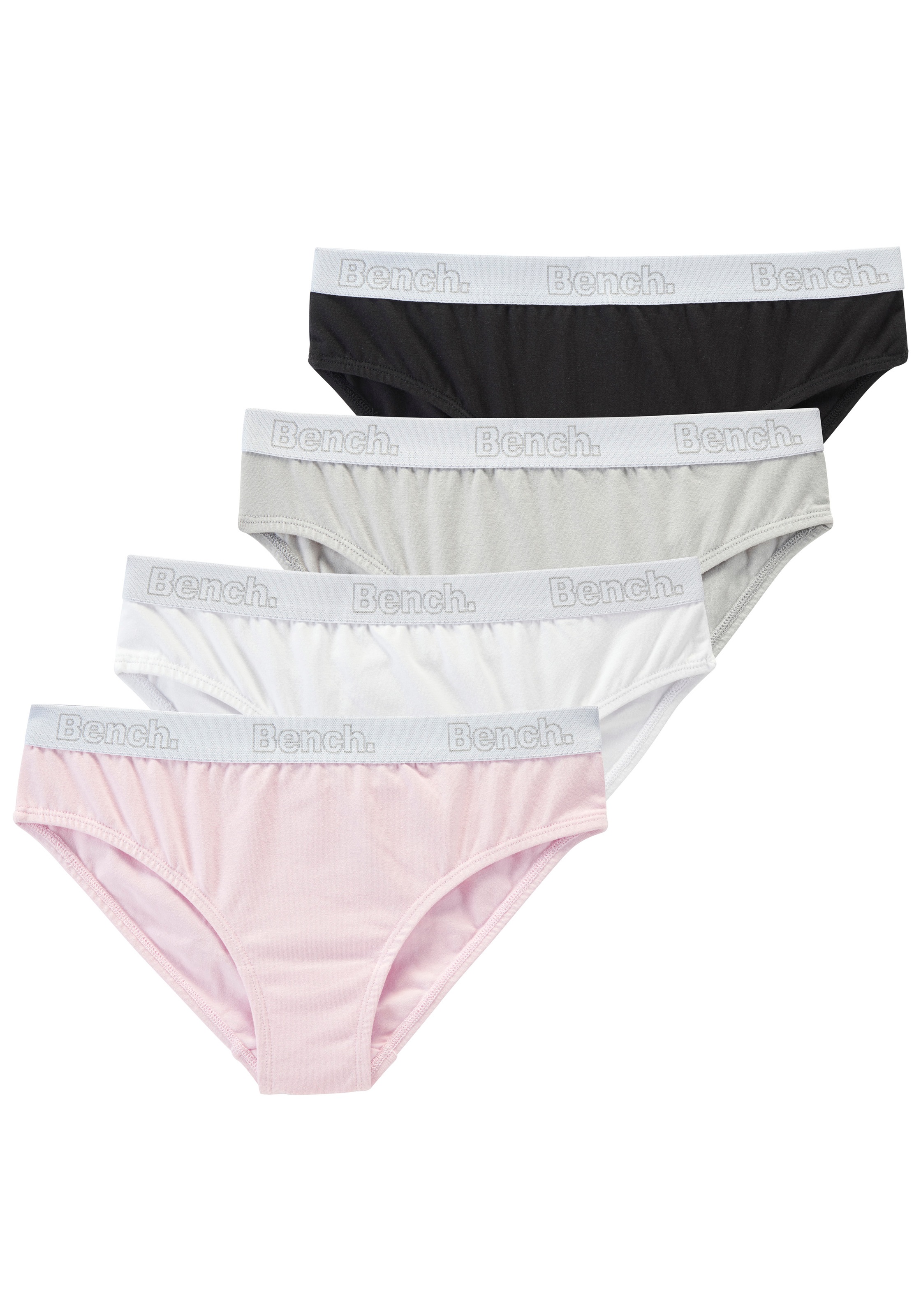 Image of Bench. Slip Packung, 4 Stk. Mädchen - mit weichem Logo-Bündchen