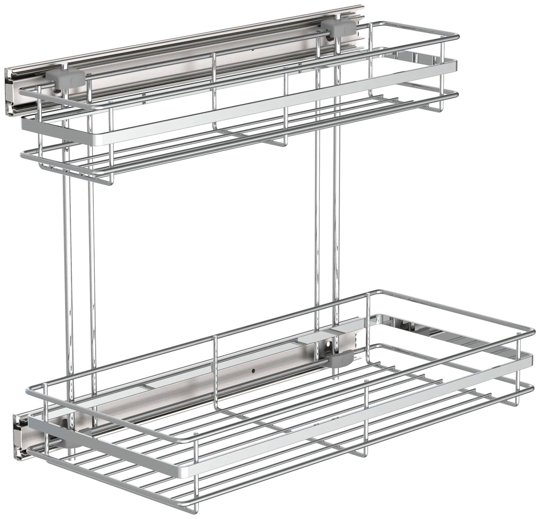 Image of Eyckhaus kitchen & cooking Teleskopregal, 230 x 480 x 390 mm, Chrom bei Ackermann Versand Schweiz