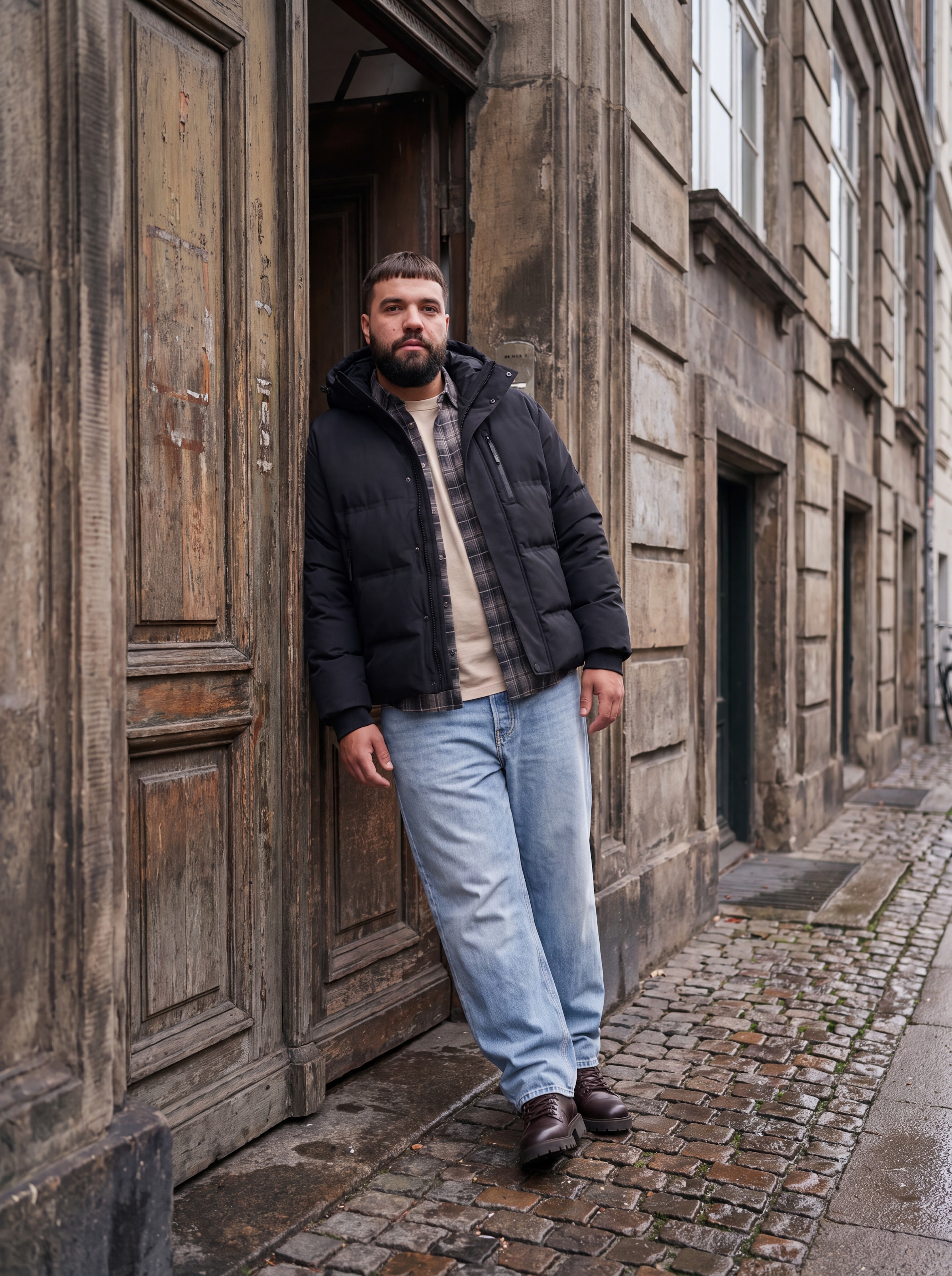 Jack & Jones PlusSize Veste matelassée »JCOTRACE ALPHA PUFFER JACKET PLS« avec capuche Kunstfaser, regular fit