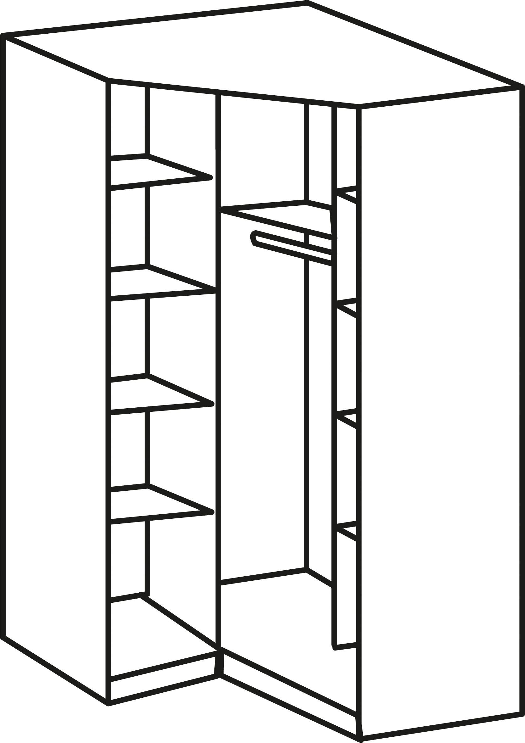 Wimex Eckkleiderschrank »Level by fresh to go«