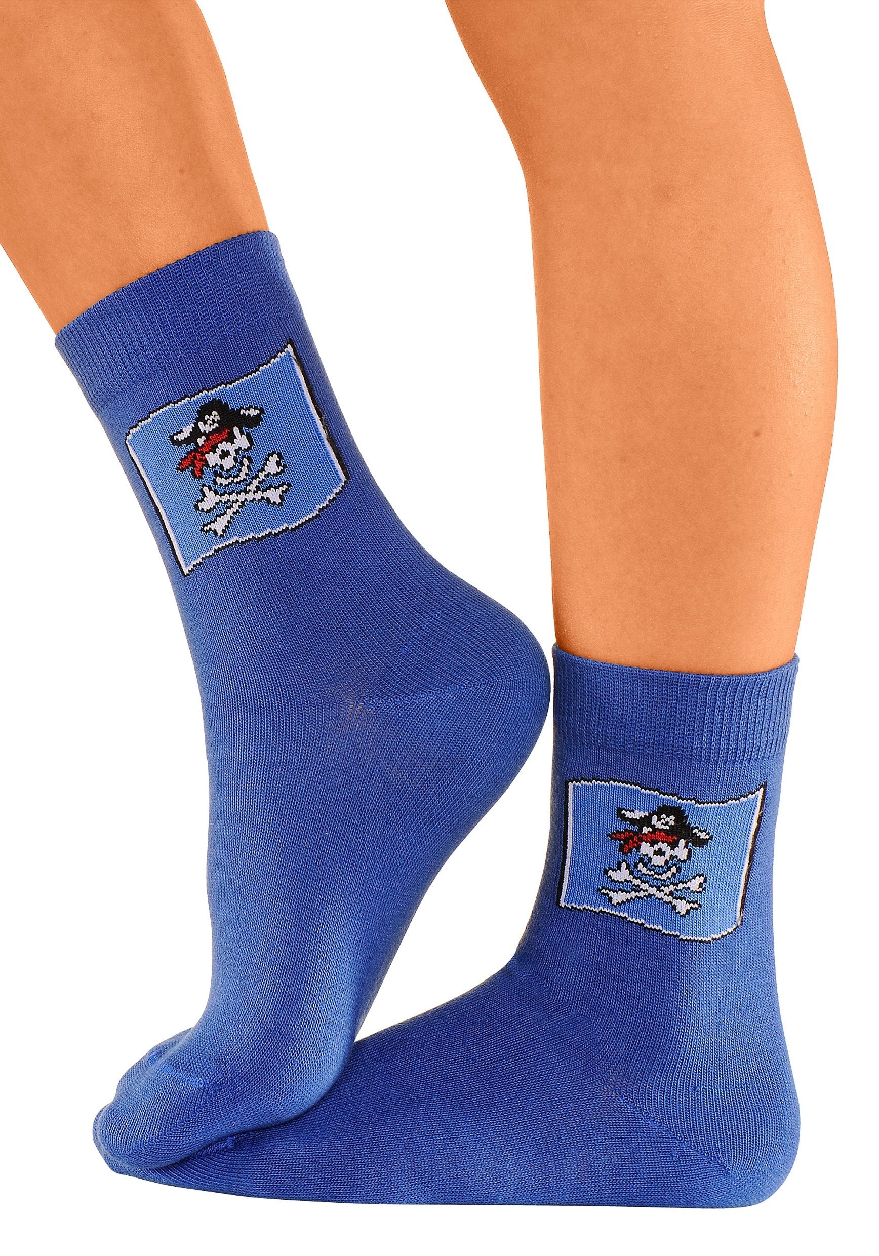 Go in Socken, (5 Paar), mit Piratenmotiven online kaufen | Ackermann.ch