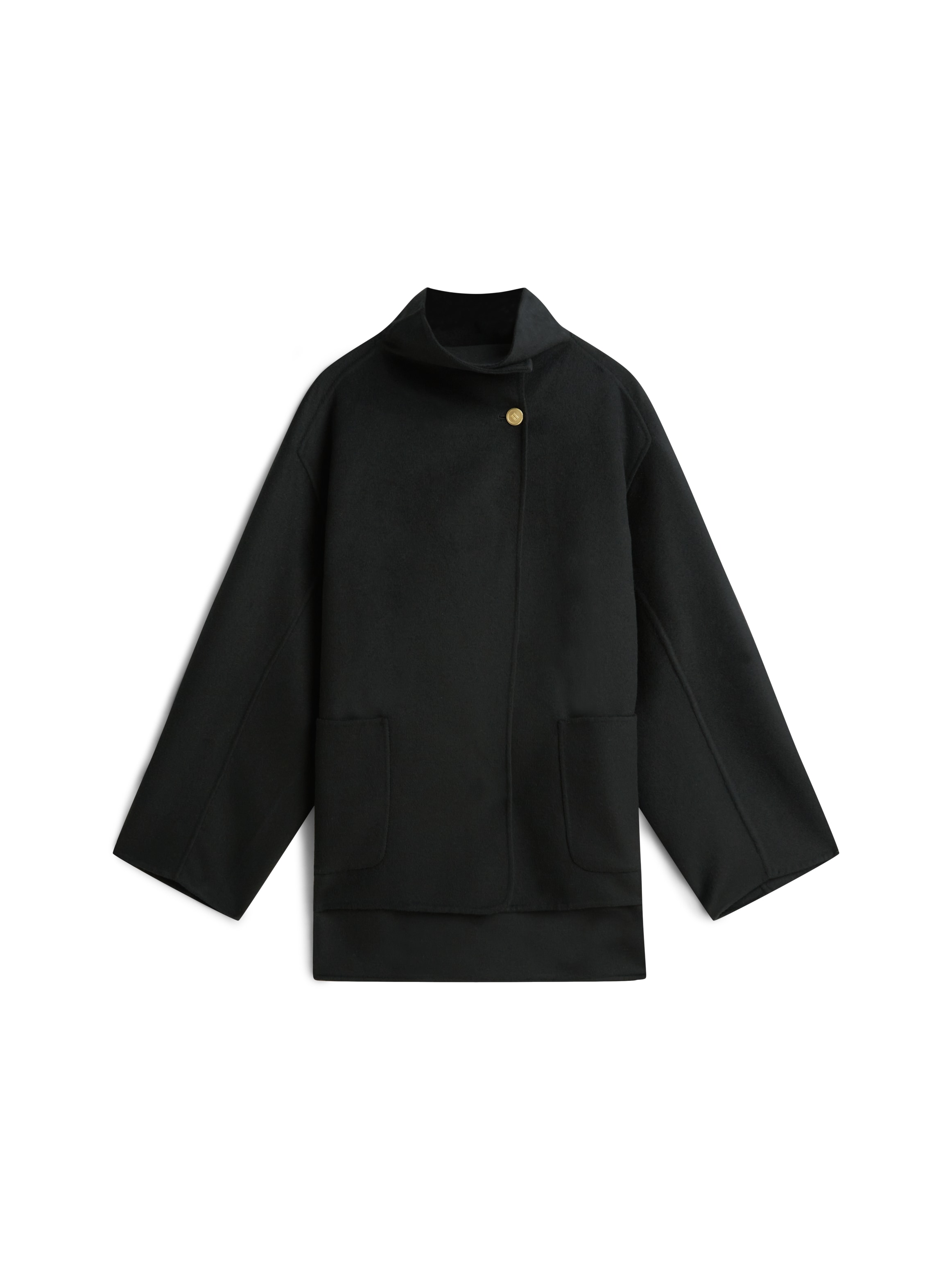 Tommy Hilfiger Manteau court »DF WOOL GB FUNNEL NK COAT« mit Wolle