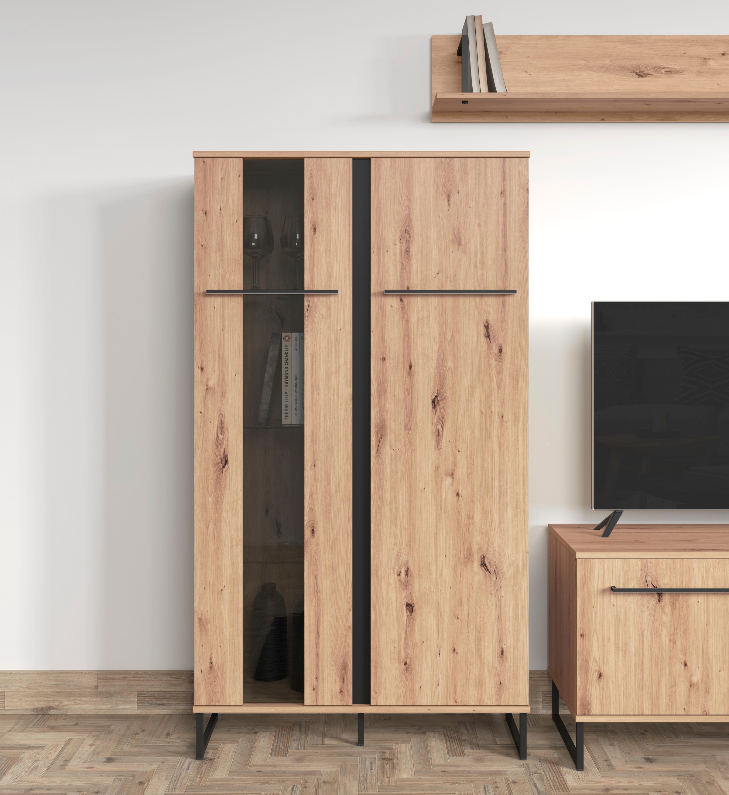 Image of INOSIGN Highboard "Sardinia" Vitrine, Breite 84 cm