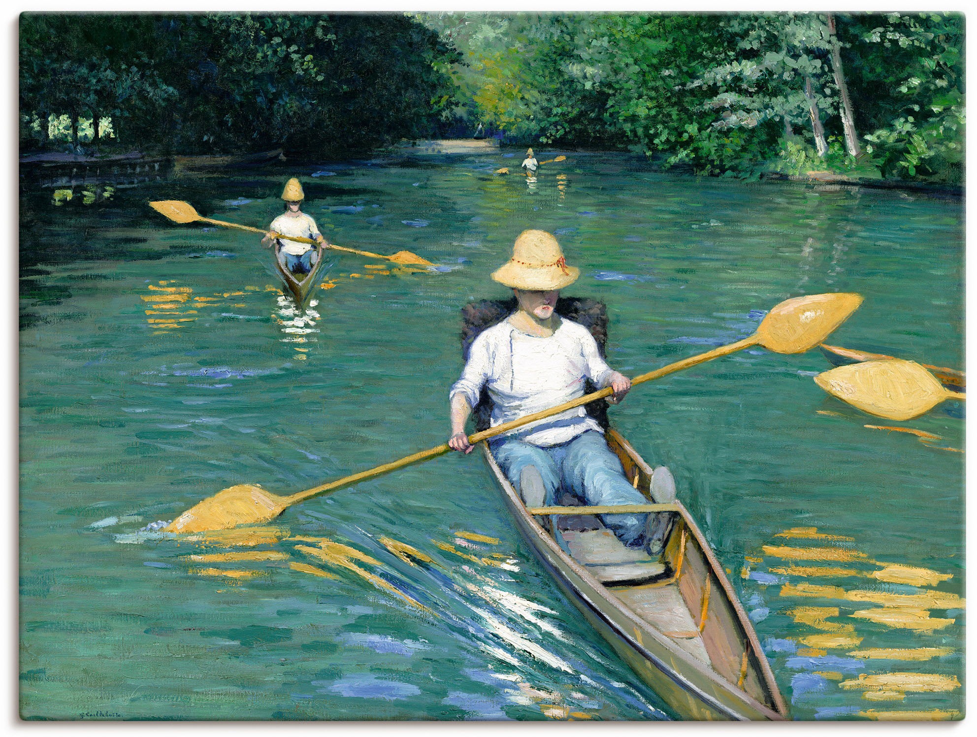 Image of Artland Wandbild »Ruderboote. 1877.«, Bilder von Booten & Schiffen, (1 St.), in vielen Grössen & Produktarten - Alubild / Outdoorbild für den Aussenbereich, Leinwandbild, Poster, Wandaufkleber / Wandtattoo auch für Badezimmer geeignet bei Ackermann Versan