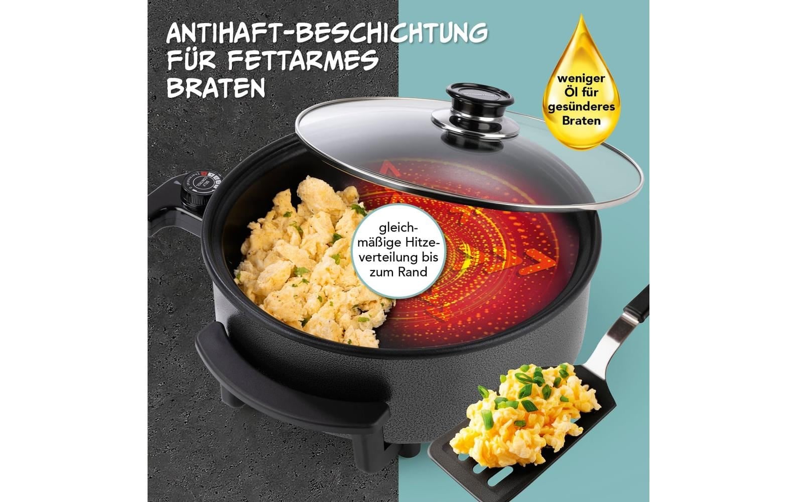 GOURMETmaxx Multipoêle électrique »mit Deckel, 1500 W« 1500 W