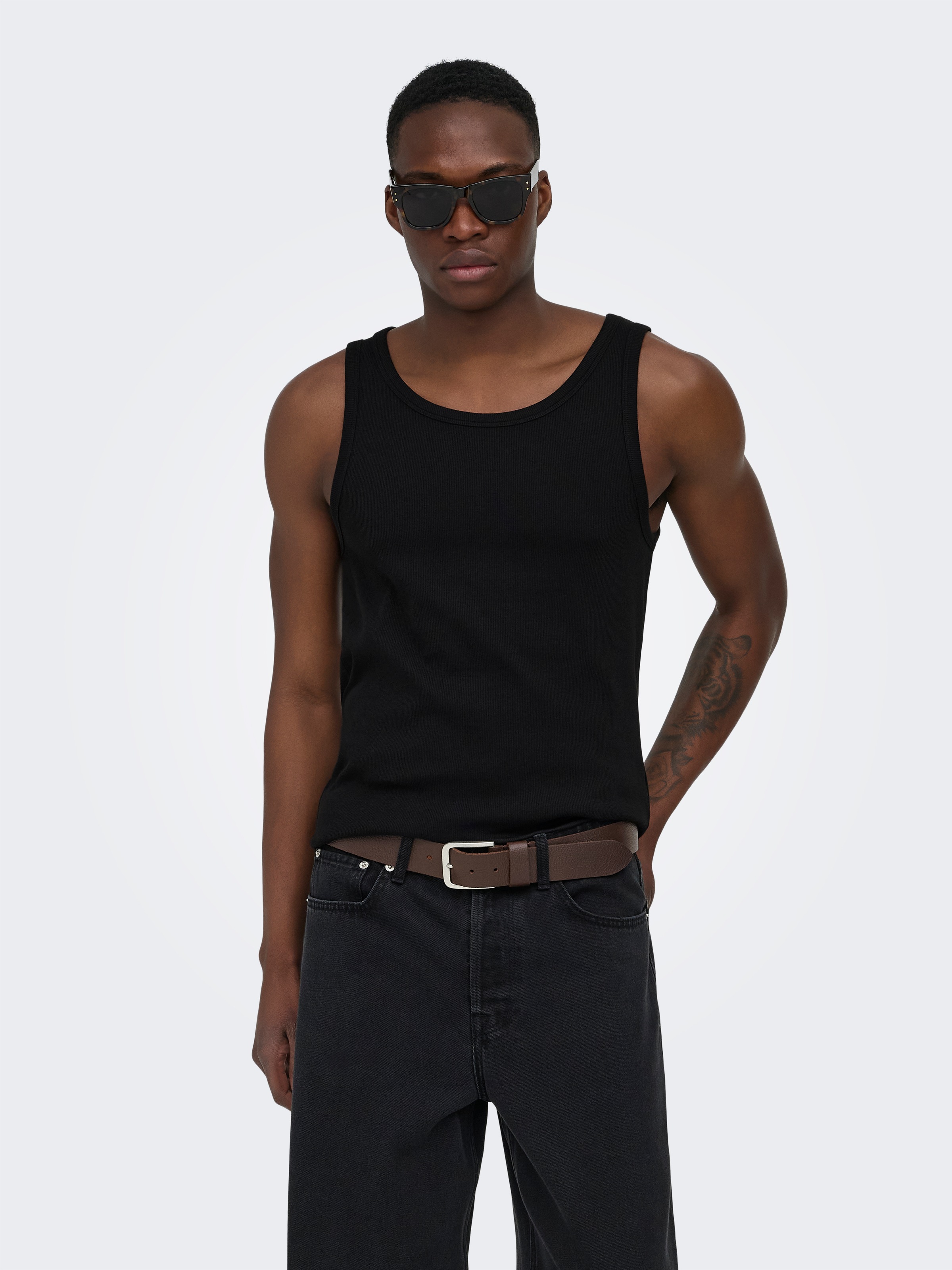 ONLY & SONS Rundhalsshirt »ONSTANNER REG SL TANK TOP NOOS«