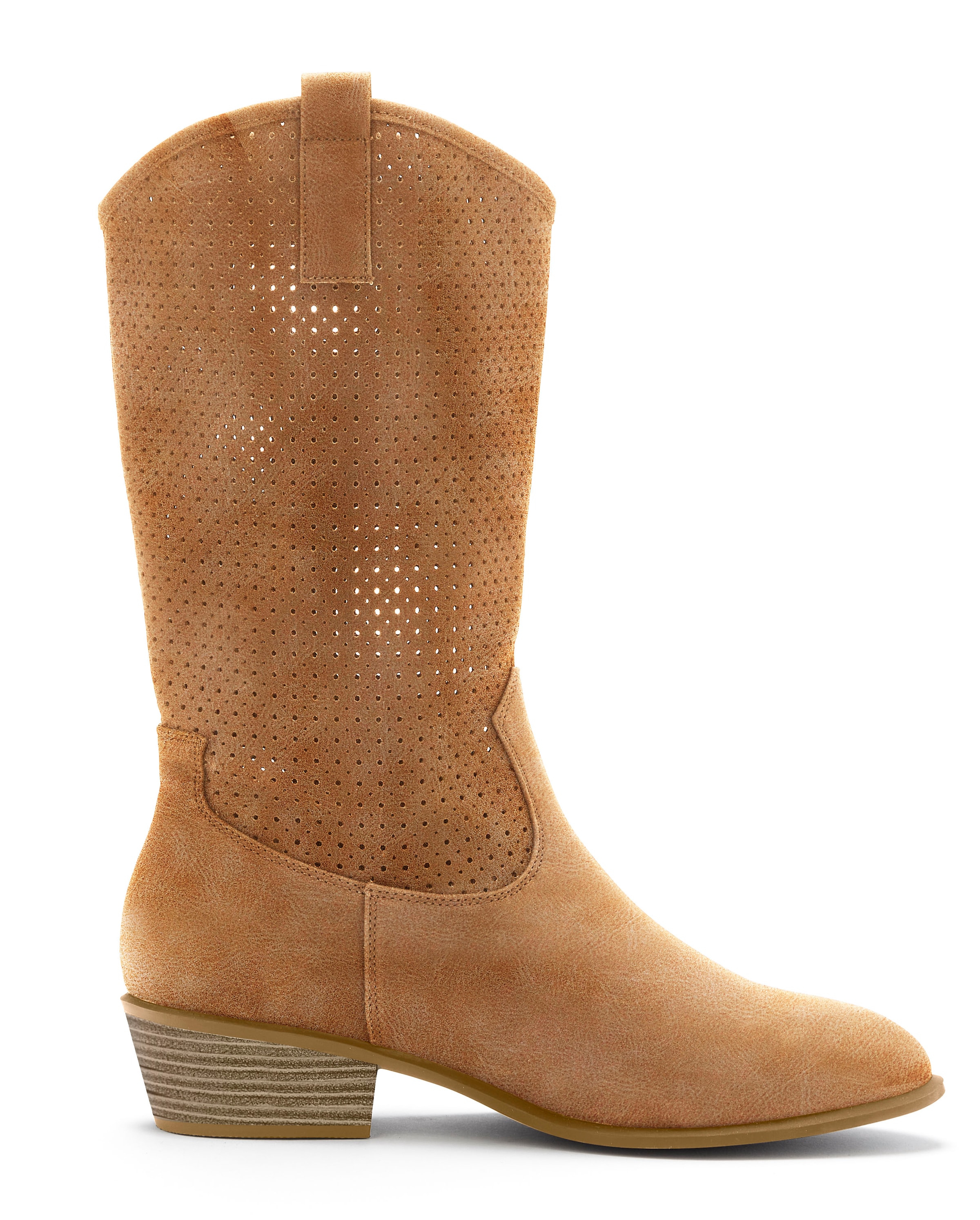 LASCANA Westernstiefel, Sommer Boots, Ankle Stiefelette, Schlupfstiefel, Cowboy-Look, Cut-Outs