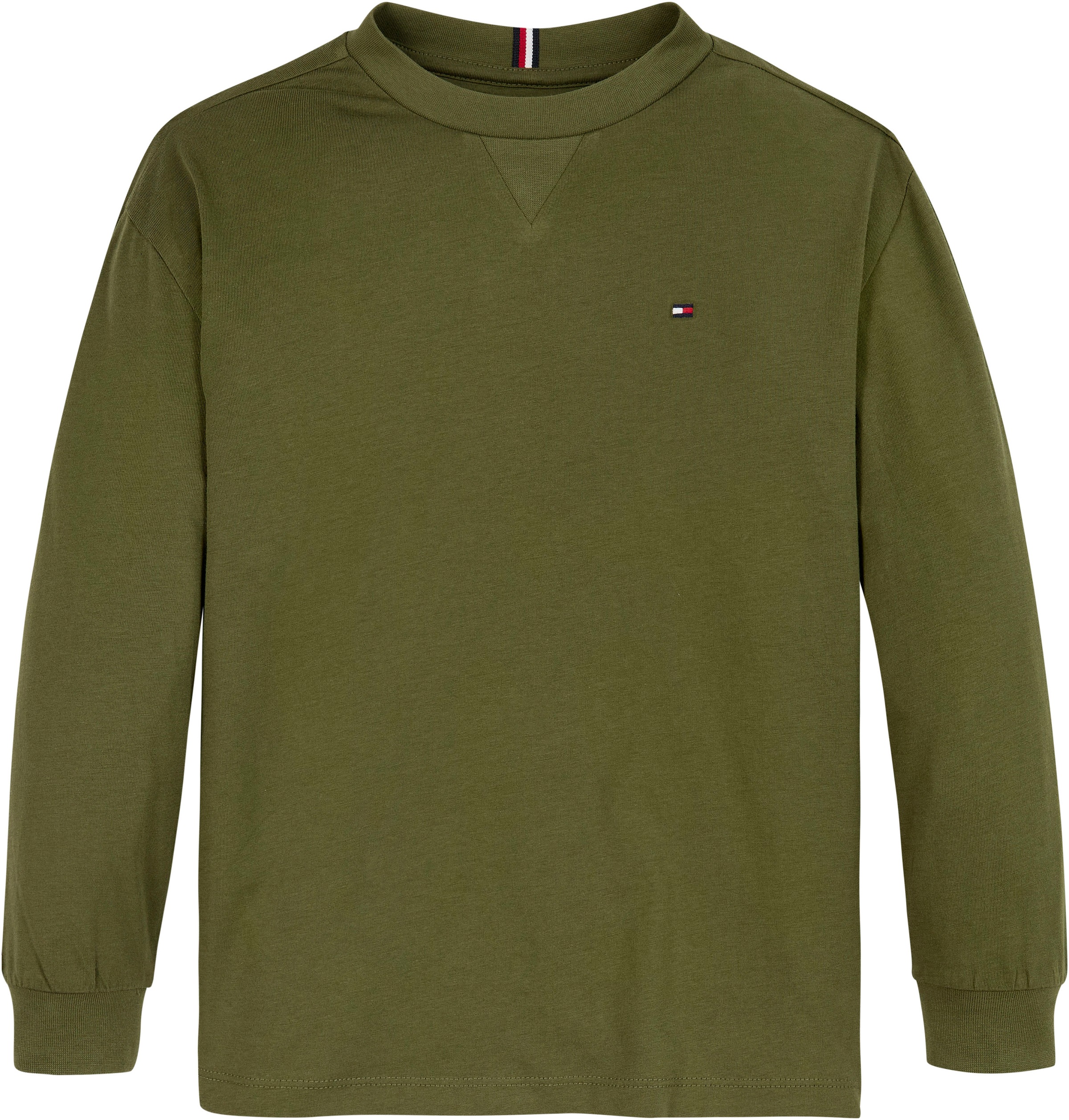 Tommy Hilfiger Langarmshirt »ESSENTIAL TEE LS«, mit Logostickerei