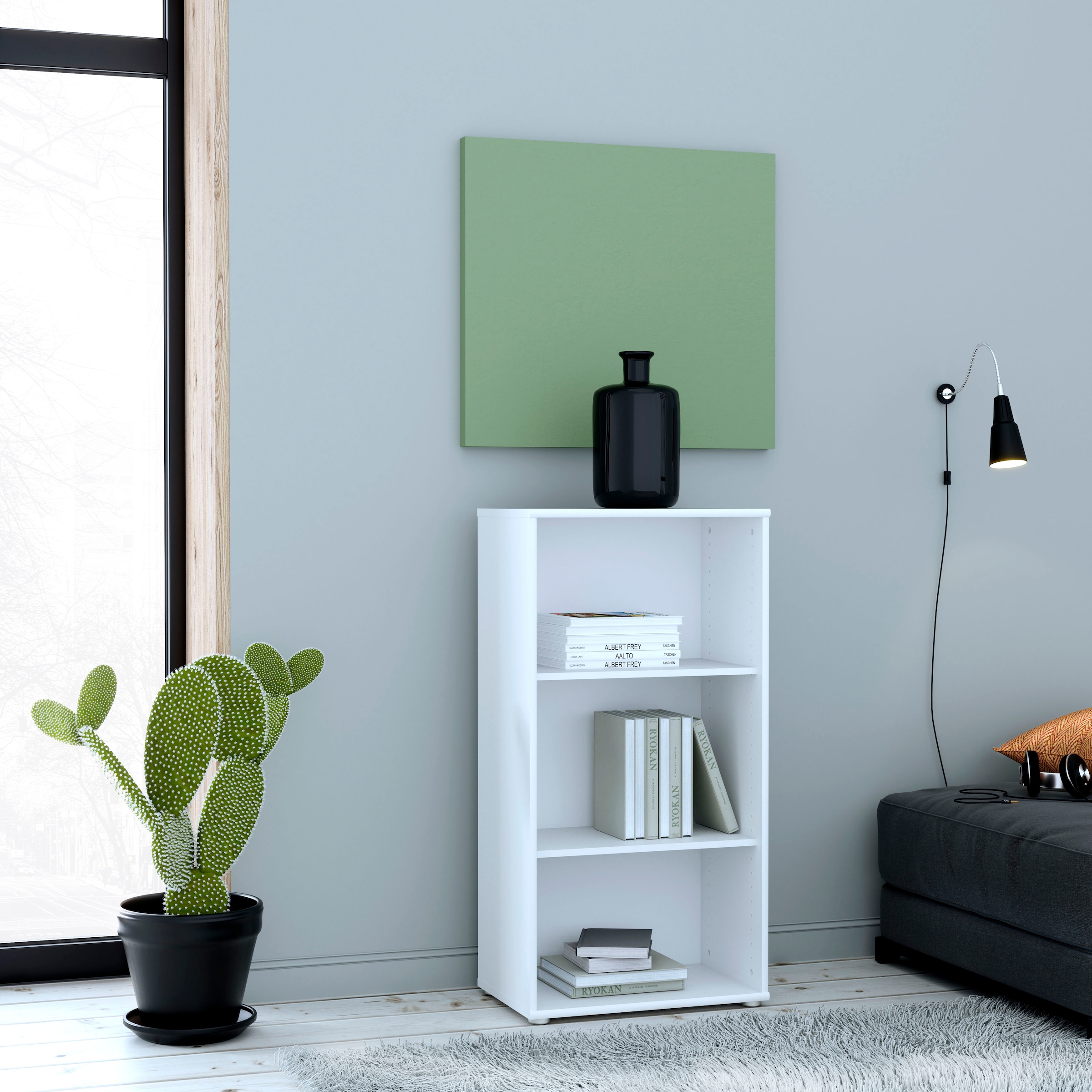 FORTE Regal »Tempra, Mehrzweckregal schmal, Höhe 111,1cm, 2 Ablageböden« Breite 54 cm