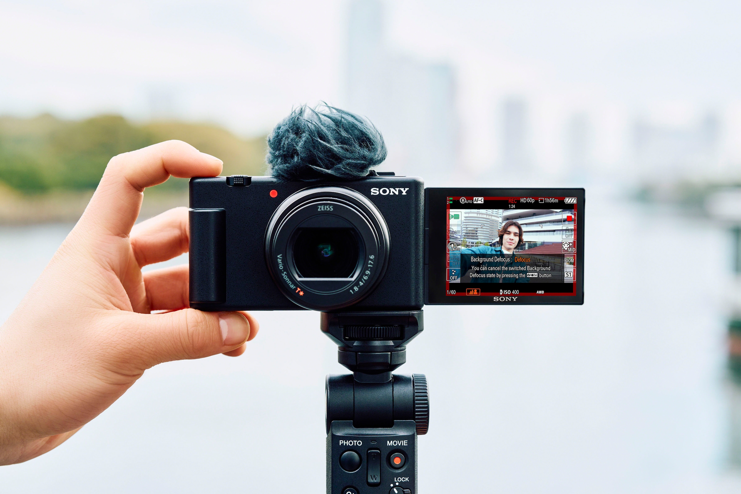 Sony Systemkamera »Vlog-Kamera ZV-1 II 4K Ultra HD Video«, 20,1 MP, 2,7 fachx opt. Zoom, Bluetooth-WLAN (Wi-Fi)