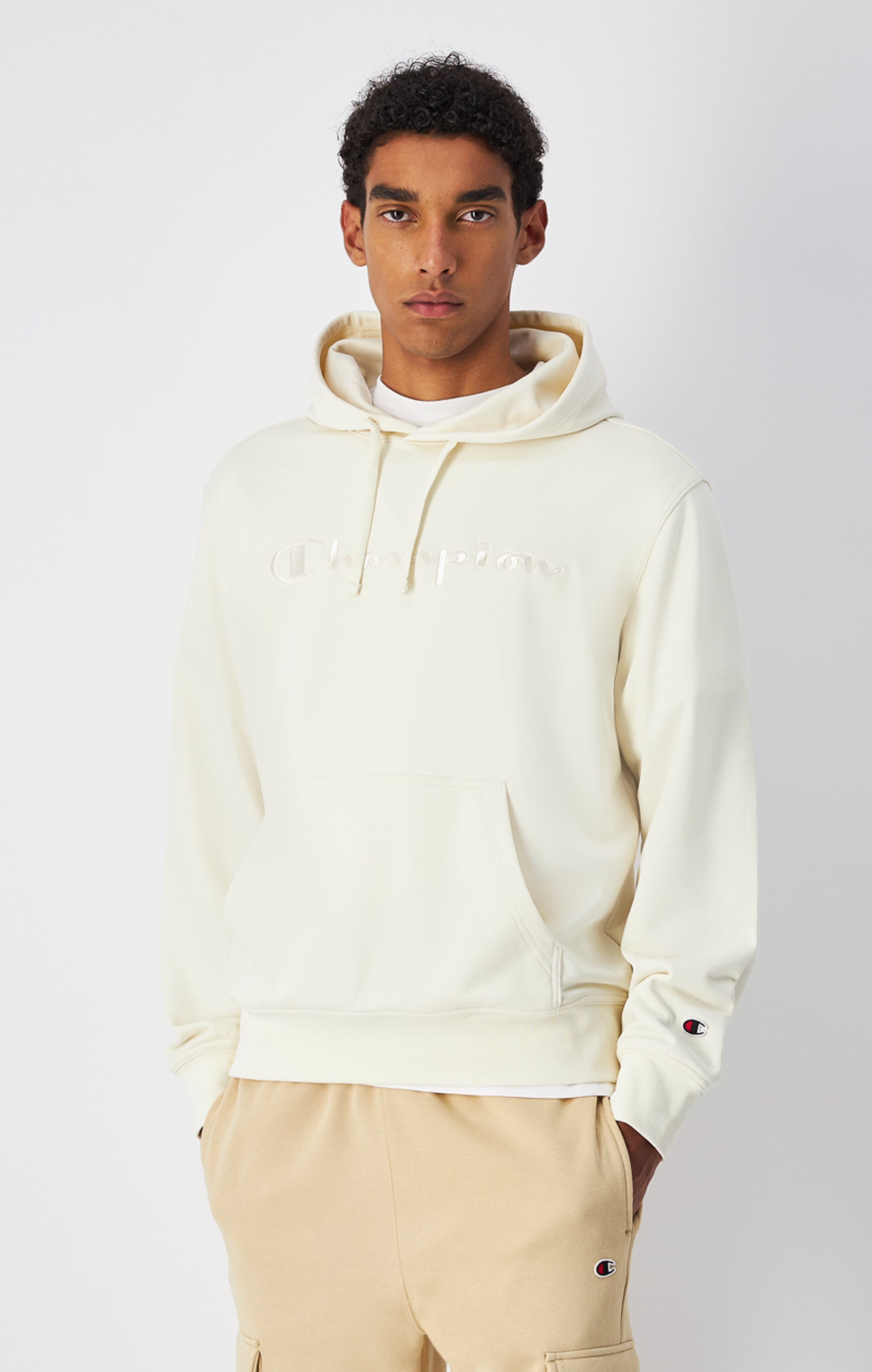 Champion Sweat à capuche »ICONS TONAL Terry Hoodie with Big Logo«, avec capuche, design manches longues, en coton et polyester
