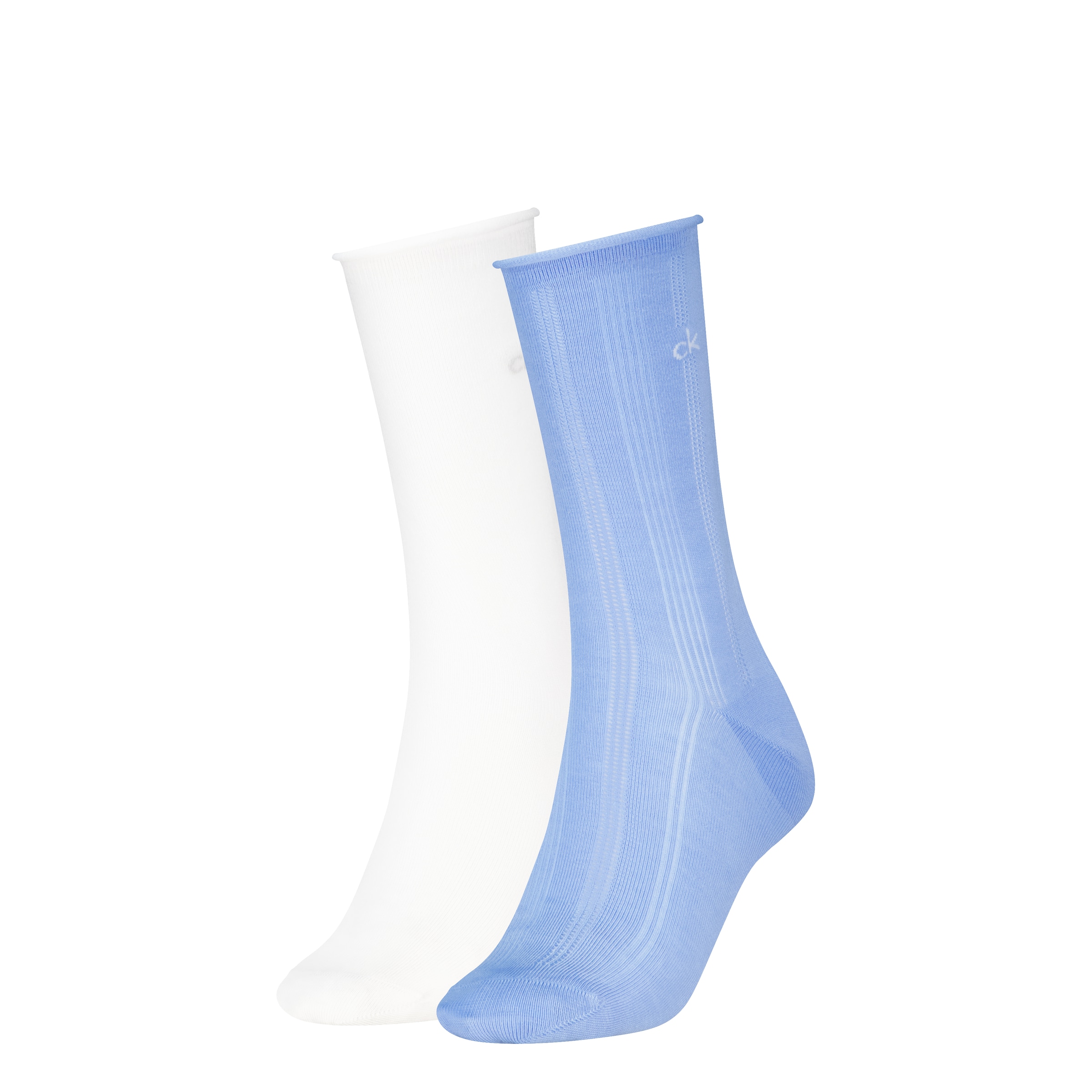 Calvin Klein Chaussettes »CK WOMEN SOCK PELERINE« 2 Paar,  mit kleinem Rollbund, elastisch, Cotton-Mix