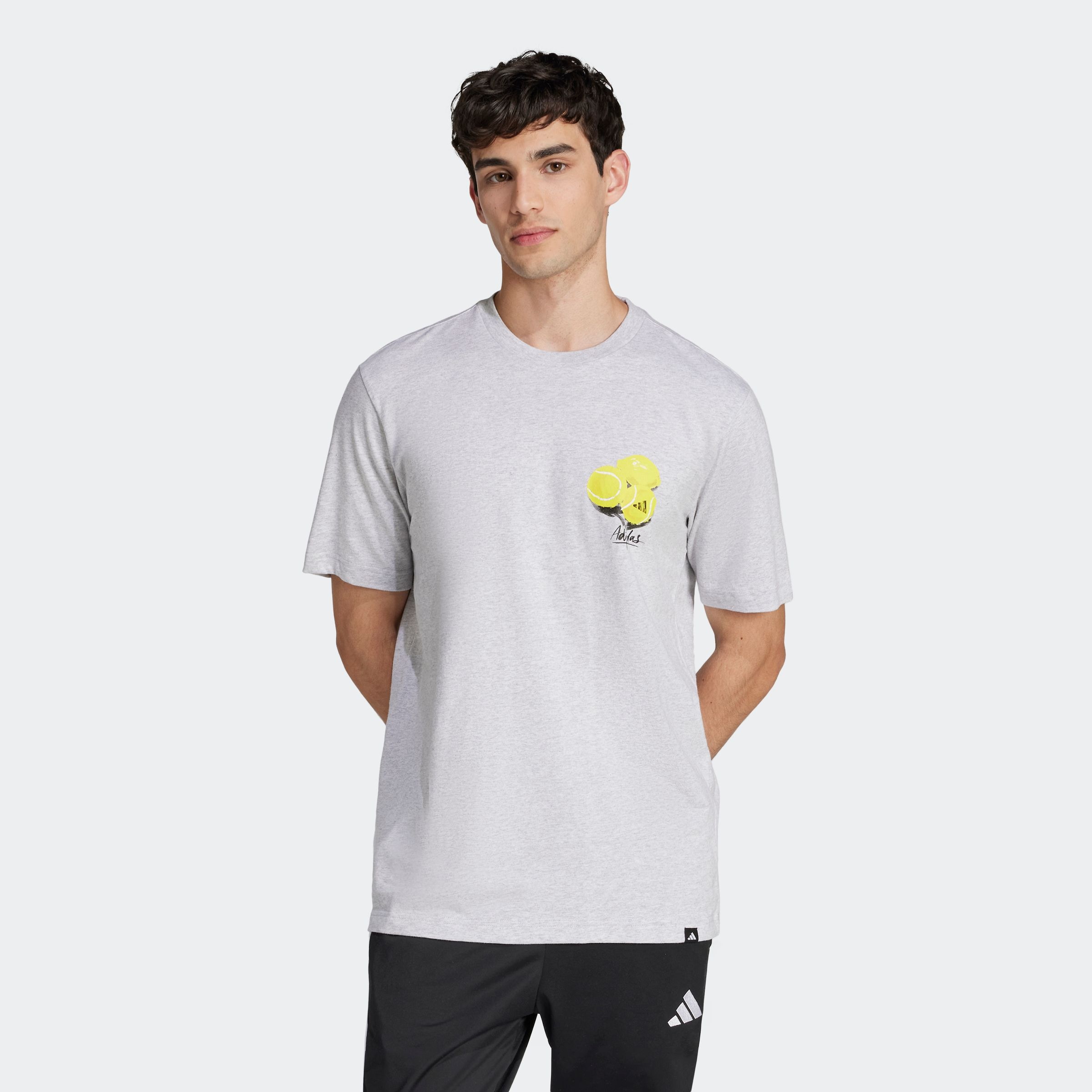 Image of adidas Sportswear T-Shirt "LOUNGE STILL LIFE LEMONS GRAPHIC" sportlicher Stil, mit Grafikprint, aus Baumwolle, ohne Verschluss