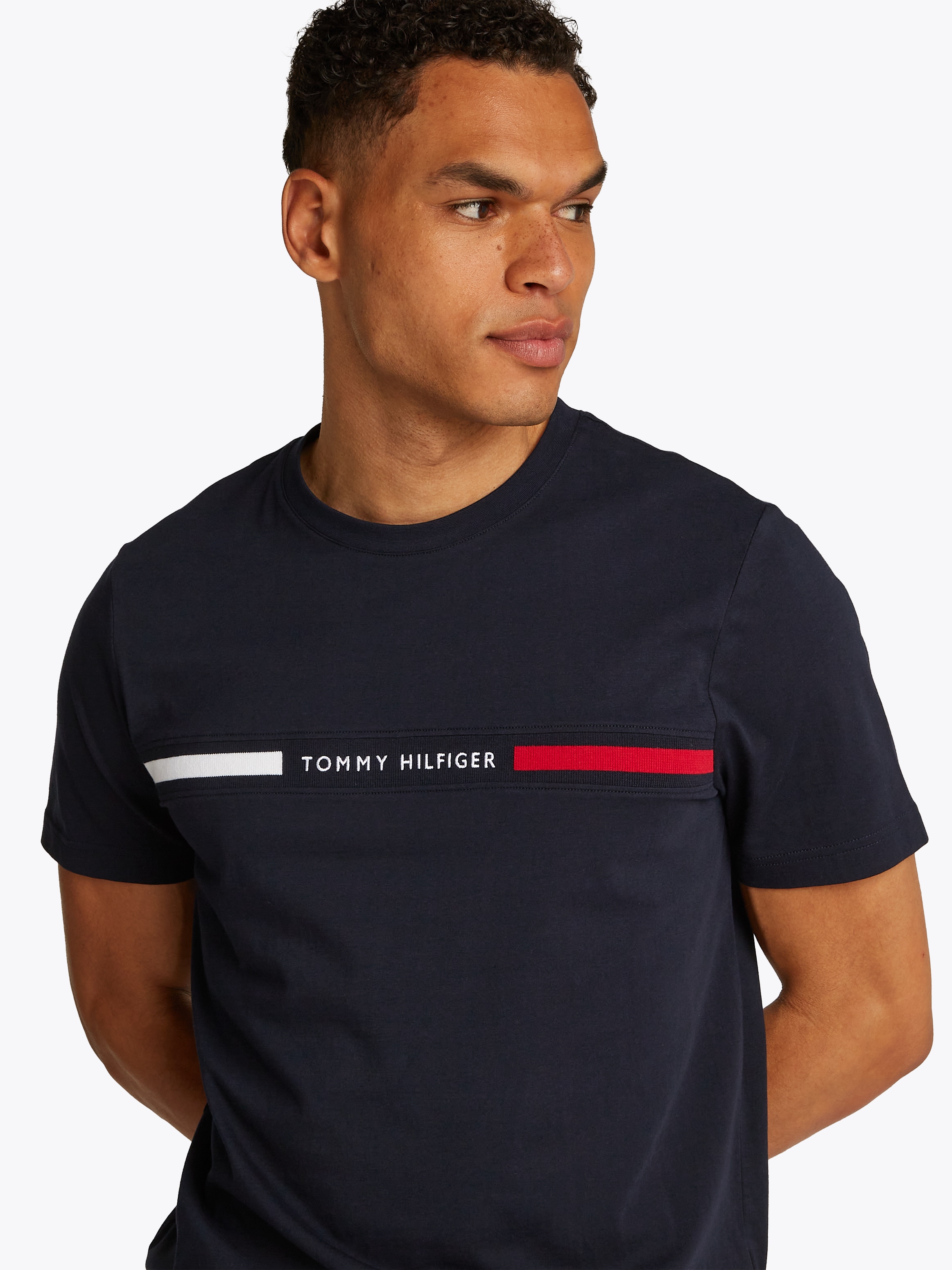 Tommy Hilfiger T-Shirt »HILFIGER CHEST INSERT TEE«