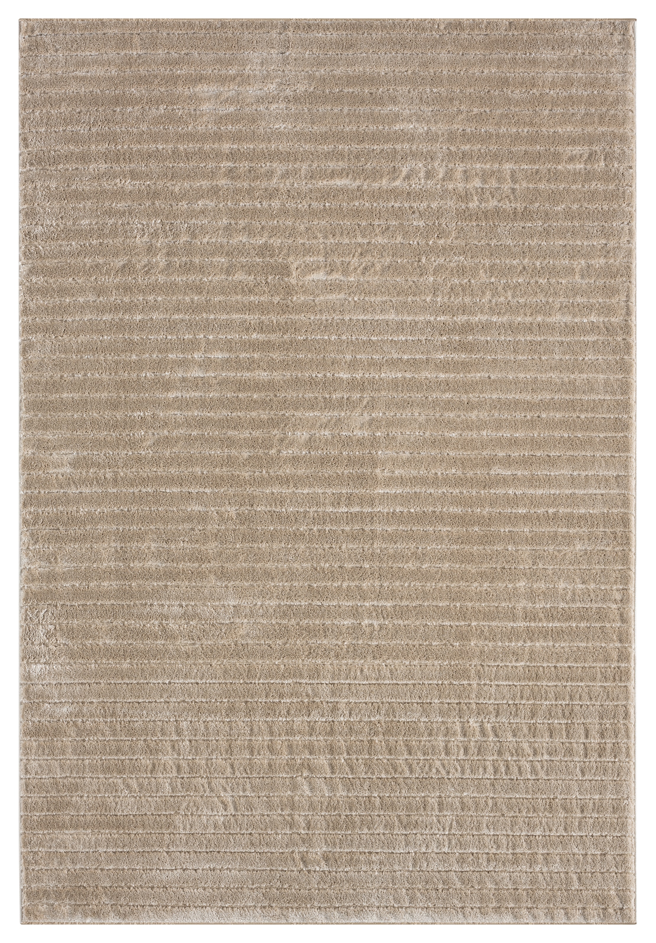 LeGer Home by Lena Gercke Teppich »Selma«, rechteckig, 19 mm Höhe, Hoch-Tief-Struktur, Streifen Design, Wohnzimmer, Schlafzimmer