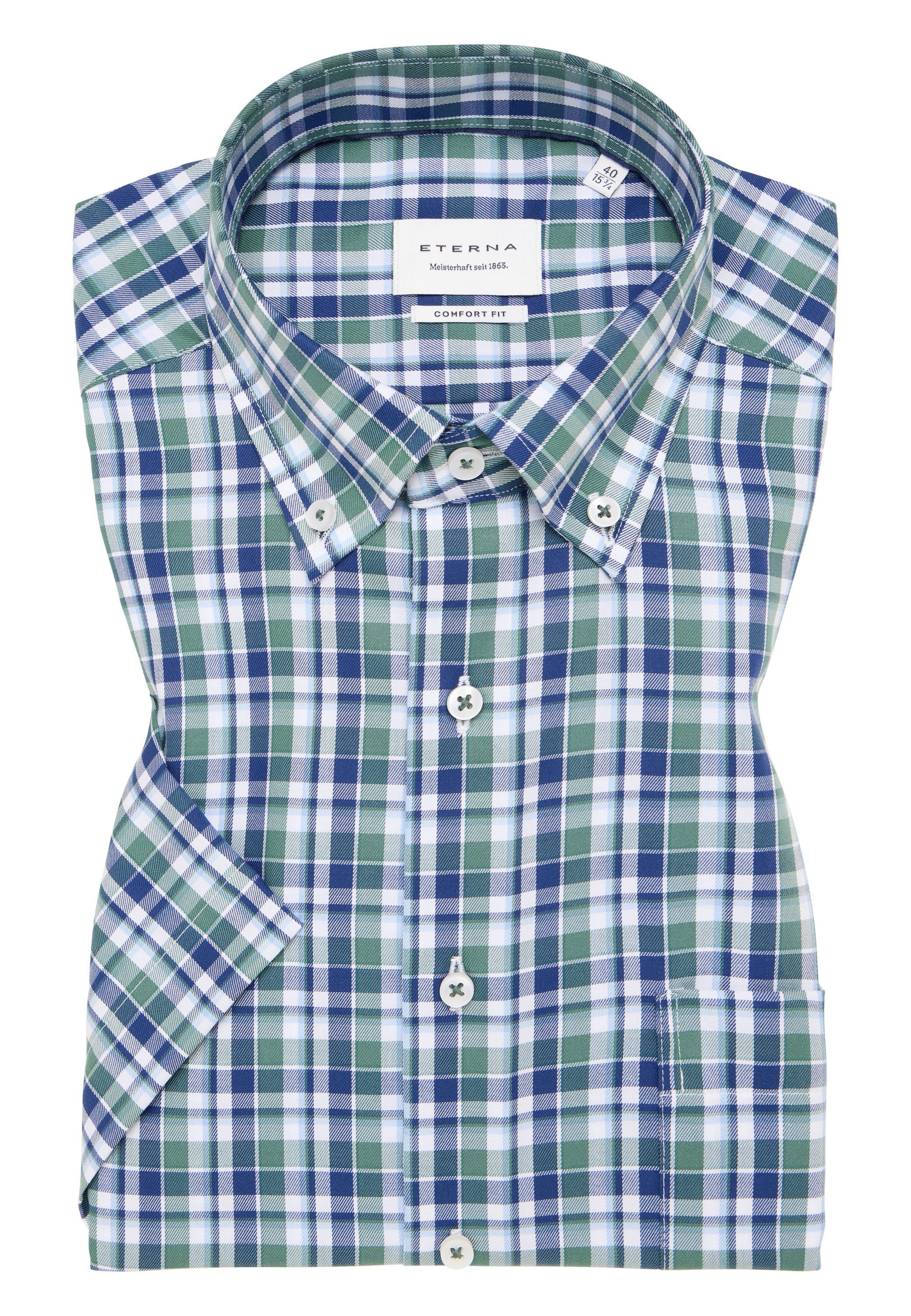 Eterna Chemise à manches courtes »COMFORT FIT« NON IRON (bügelfrei)