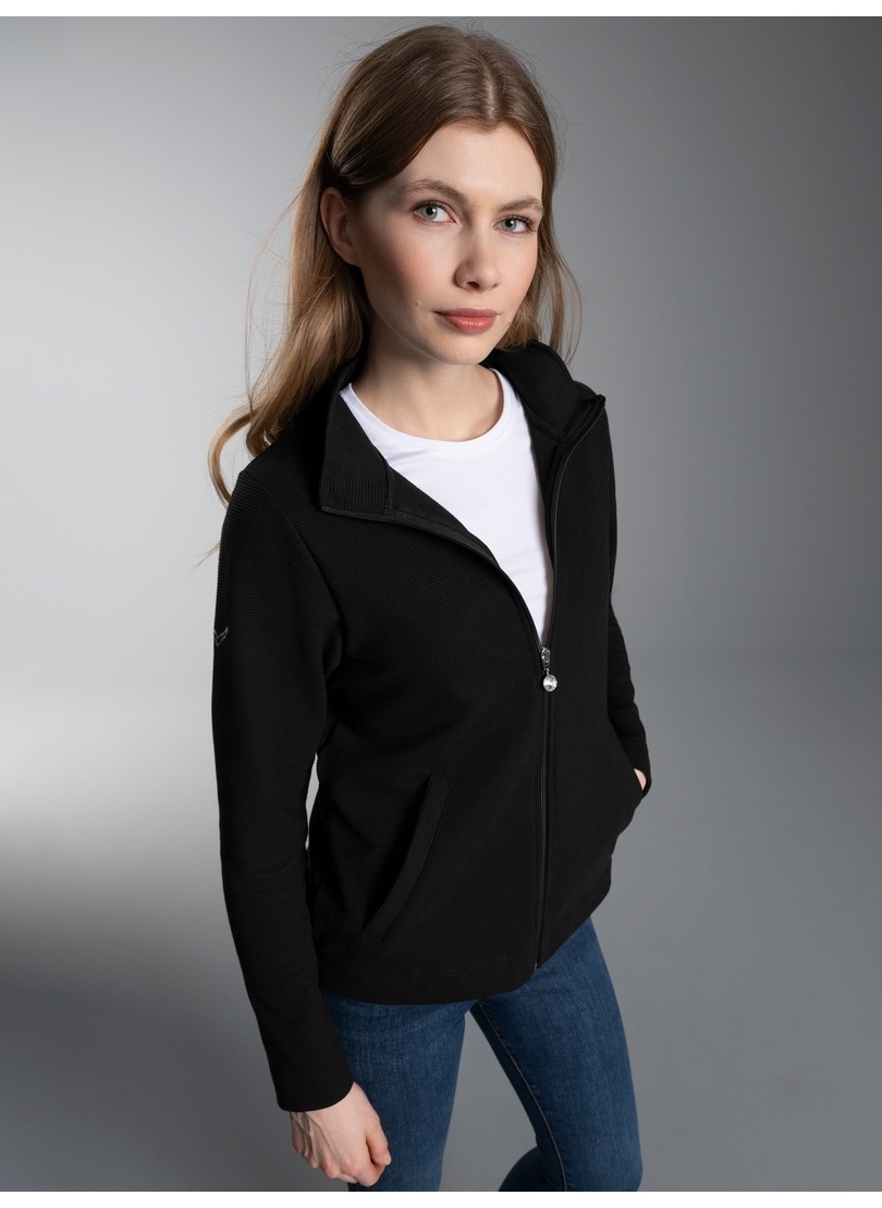 Image of Trigema Sweatjacke "TRIGEMA Jacke mit funkelnden Strass-Steinen" 1 Stk.