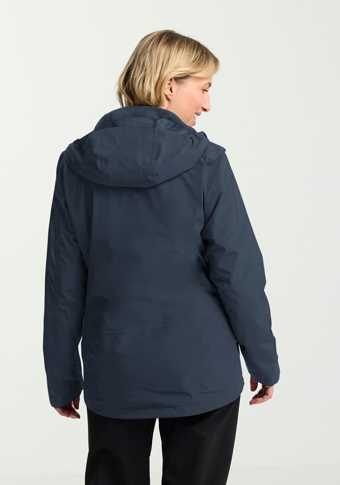 Jack Wolfskin 3-in-1-Funktionsjacke »MOONRISE 3IN1 JKT W«, mit Kapuze, mit wasserabweisenden Reissverschlüssen