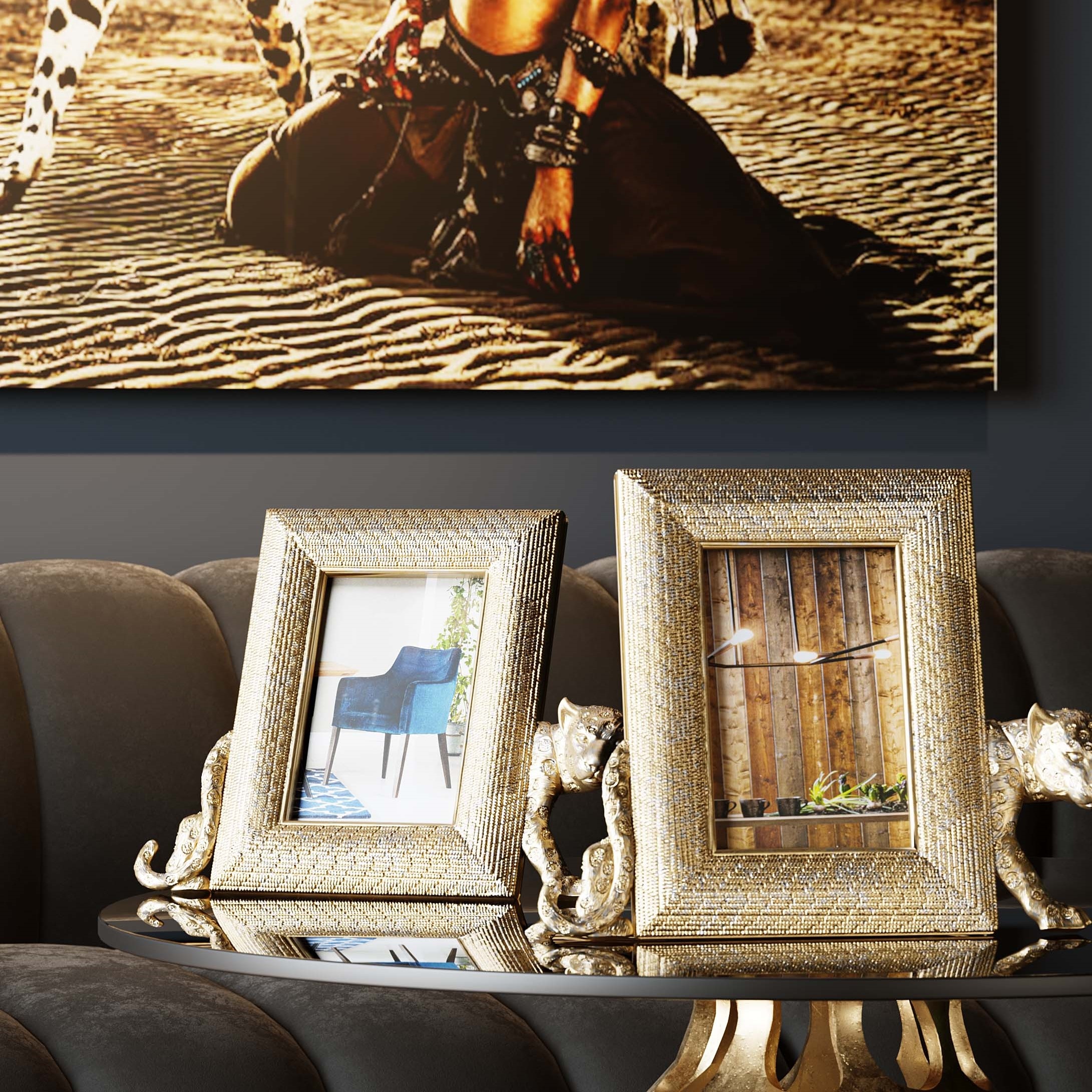 Kare Design Einzelrahmen »Bilderrahmen Leopard«