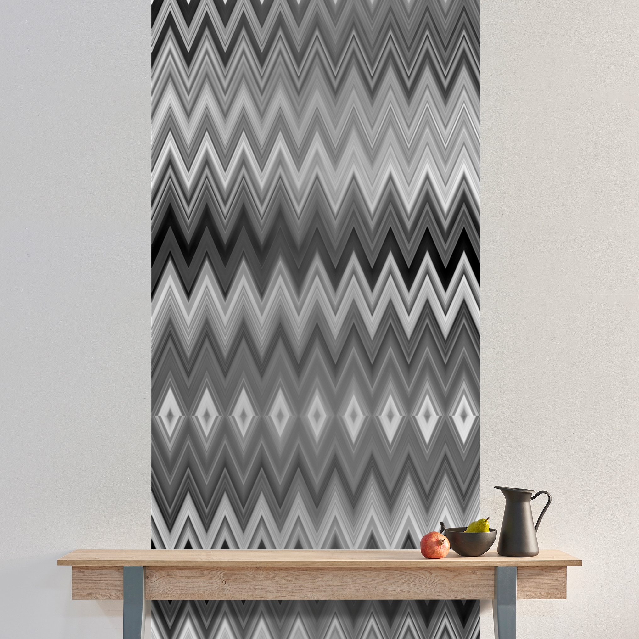 queence Papier peint vinyle »Ahmed« abstrait | imprimé 90x250cm, selbstklebend, kinderleichte Anbringung, , Sticker