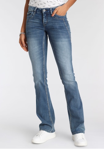 Bootcut-Jeans »mit Keileinsätzen«