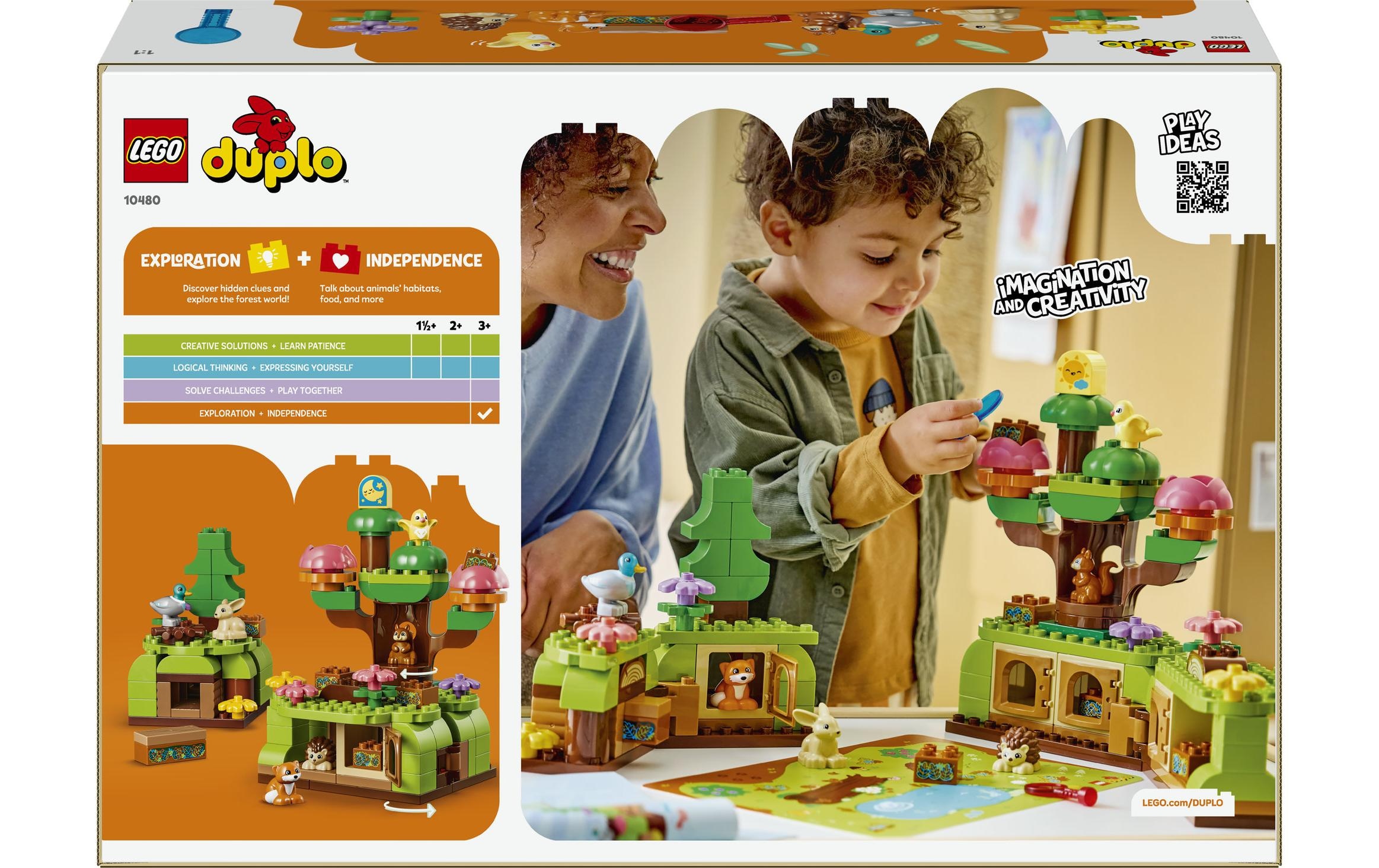 LEGO® Konstruktionsspielsteine »Wald mit wilden Tieren (10480), LEGO DUPLO Town« Made in Europe