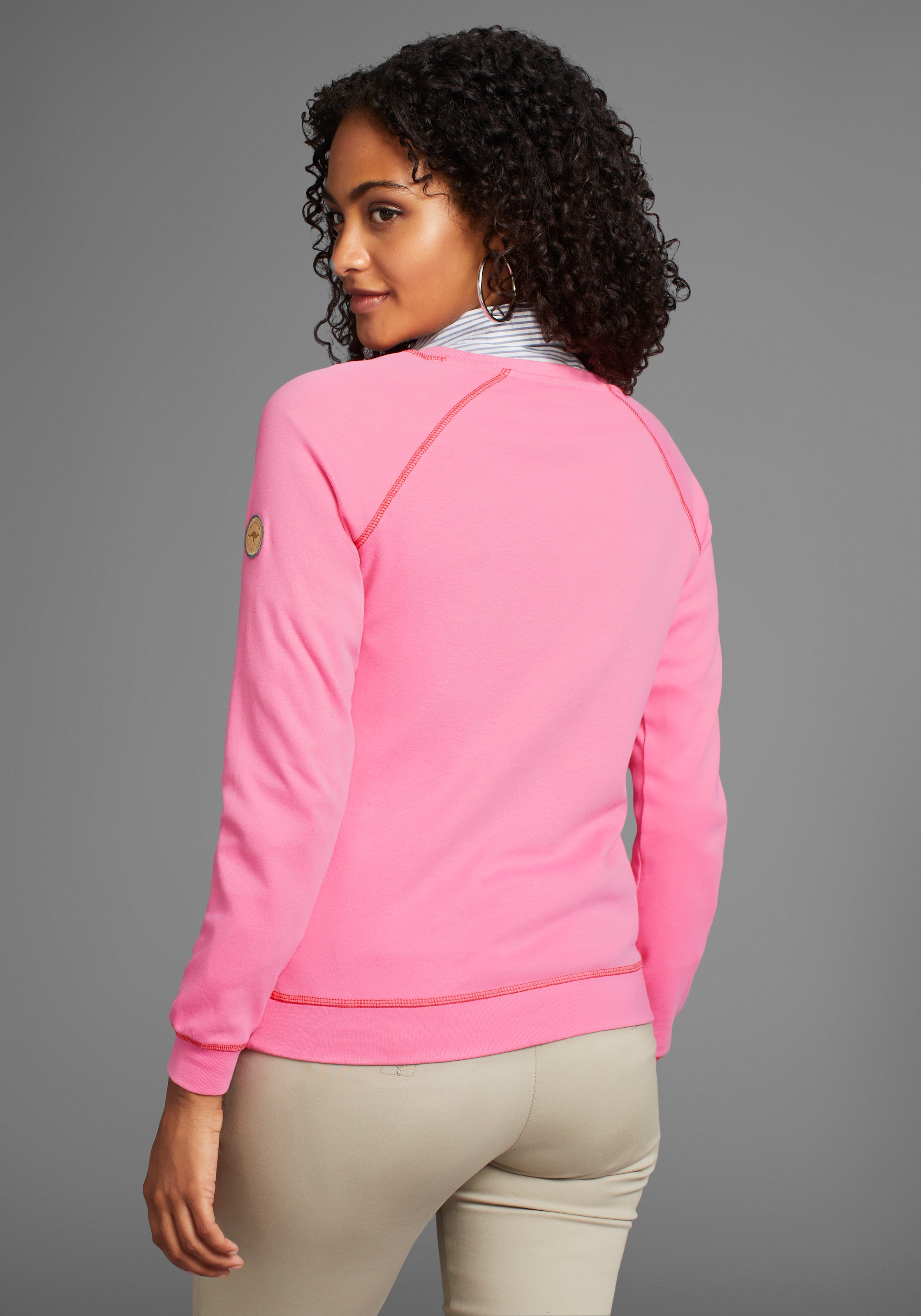 KangaROOS Sweatshirt, mit Kontrastnähten