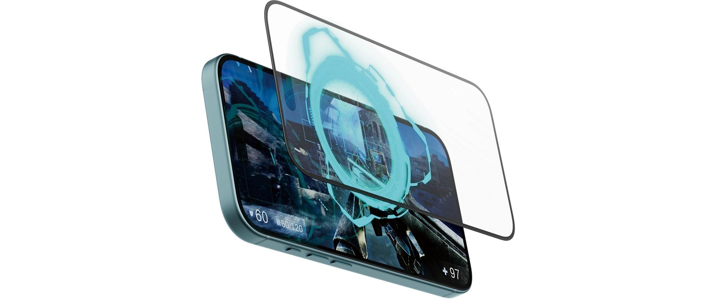 Image of PanzerGlass Displayschutzglas "Ultra Wide Fit Gaming iPhone 16" für iPhone 16 1 Stk. tlg.