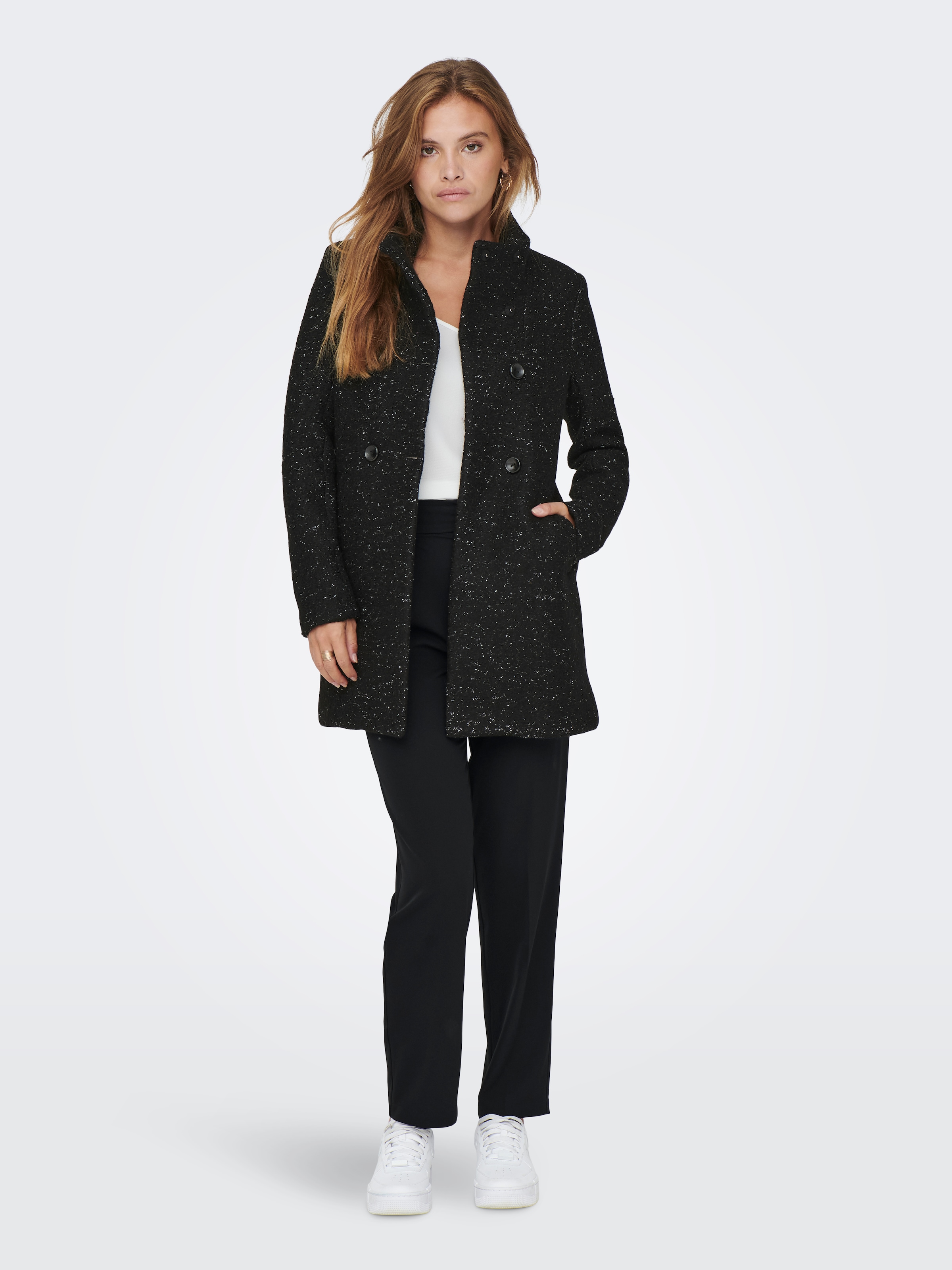 ONLY Langjacke »ONLNEWSOPHIA WOOL COAT OTW CC«, mit Wolle