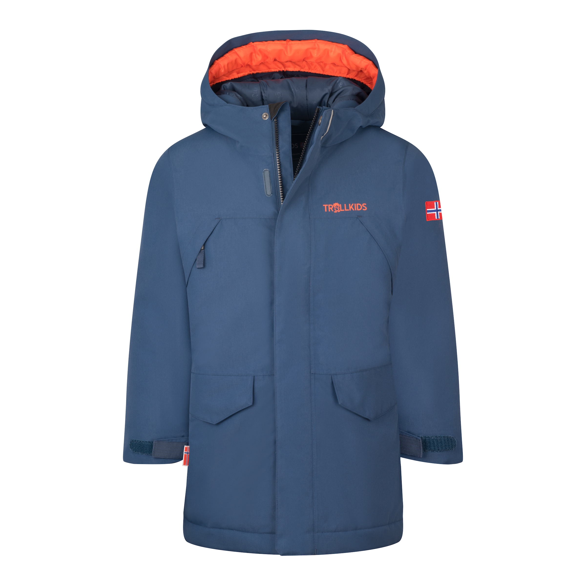 Image of TROLLKIDS Parka "KIDS HARSTAD JACKET" warm wattiert, wasserdicht, mit fester, verstellbarer Kapuze
