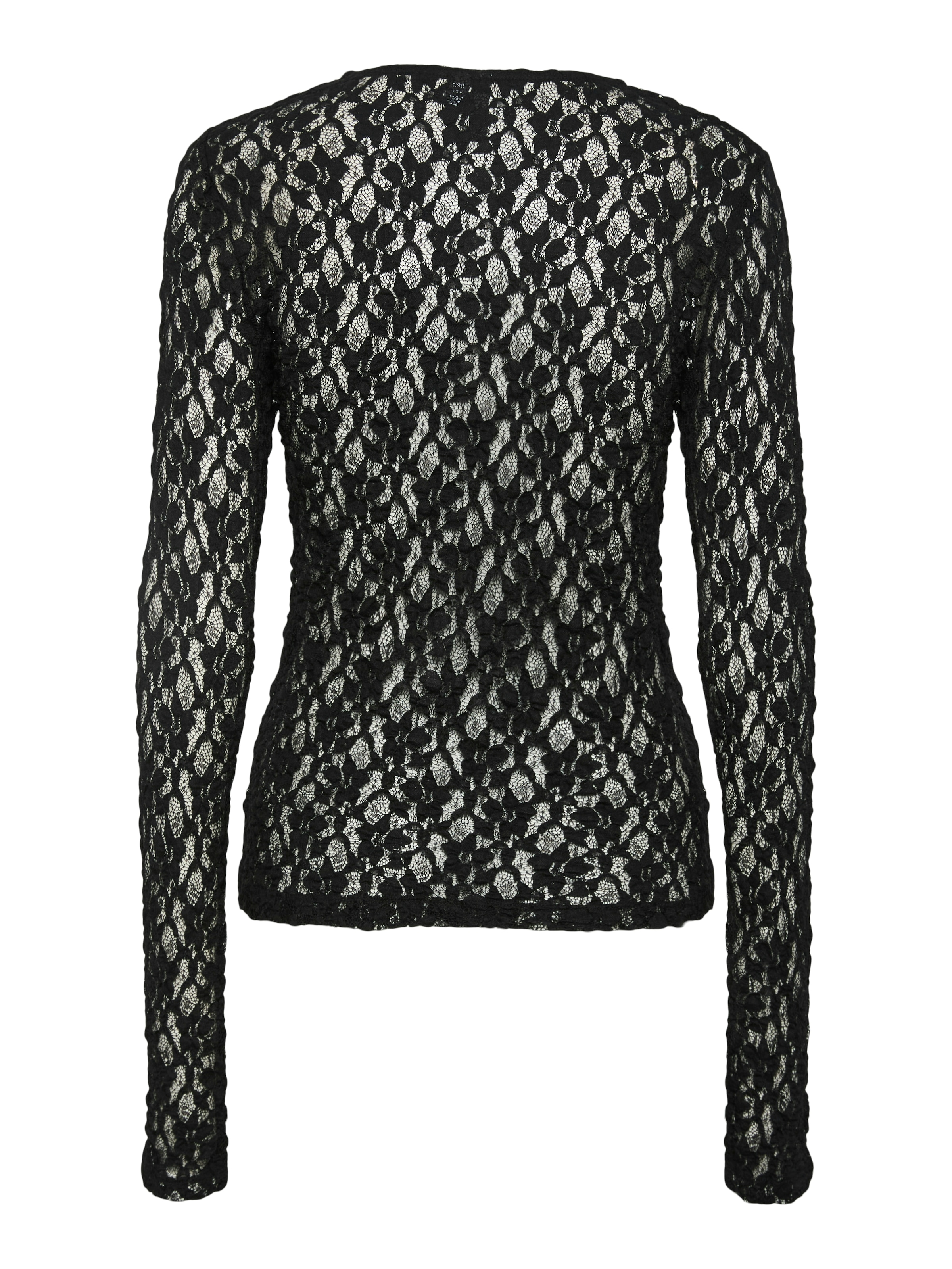 pieces Langarmshirt »PCHAZEL LS LACE TOP NOOS«