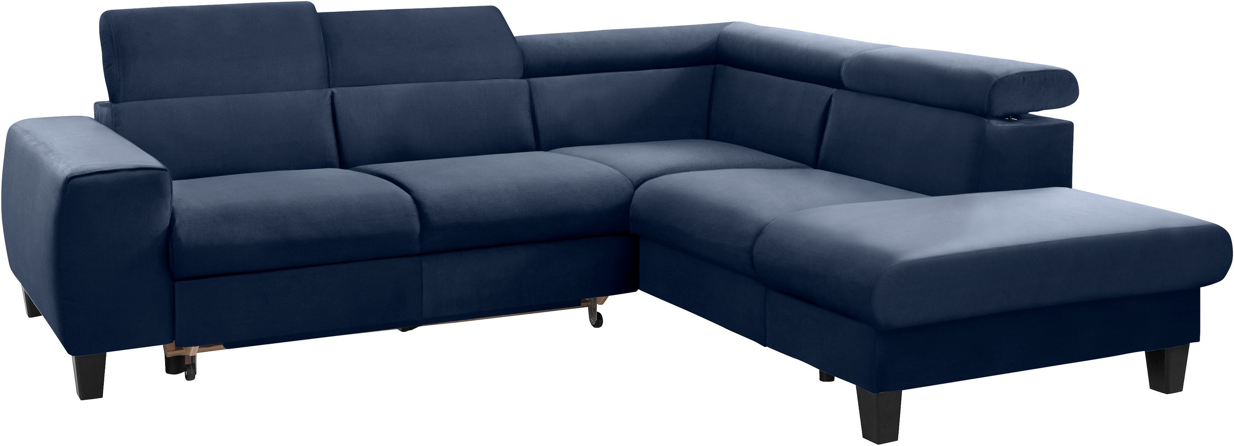 COTTA Ecksofa »Morven L-Form mit Kopfteilverstellung«, wahlweise mit Bettfunktion, Bettkasten & Wireless-Charger
