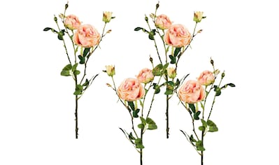 5er Kunstrose kaufen Seidenrosen, »Rose«, Set Bouquet, künstliche günstig I.GE.A. Kunstblume Rosen, Kunstzweig,