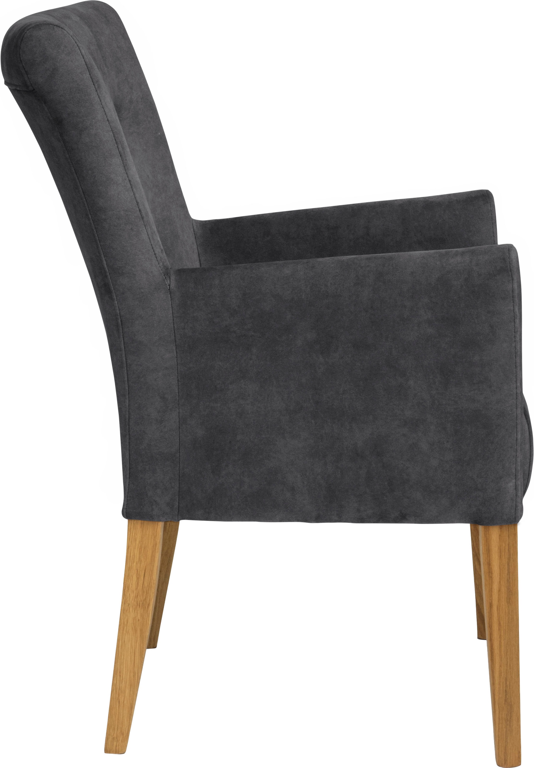 Home affaire Esszimmerstuhl »King« () Armlehnstuhl mit Knopfheftung, Polsterstuhl