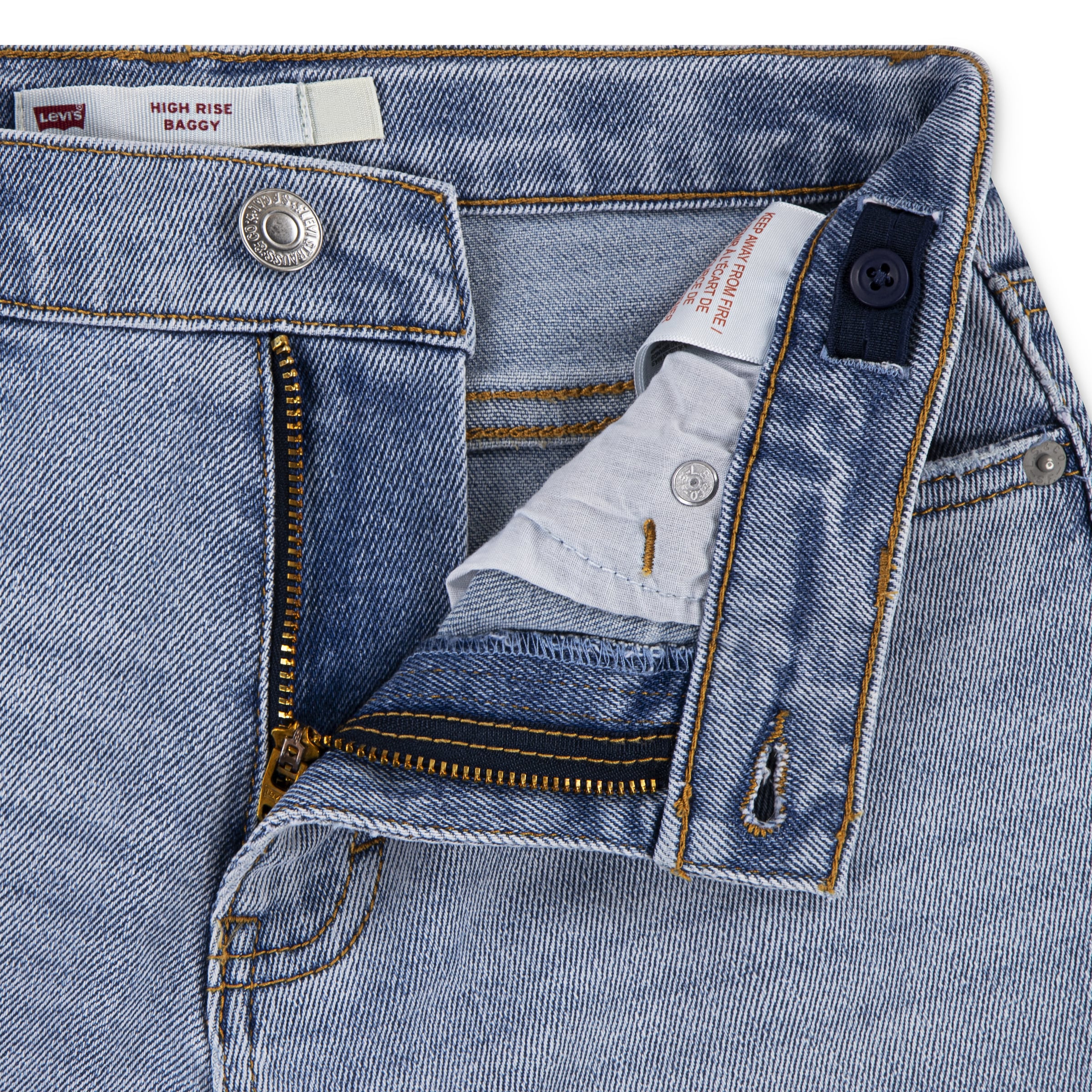 Levi's® Kids High-waist-Jeans »LVG HIGH RISE BAGGY«, mit softem Griff