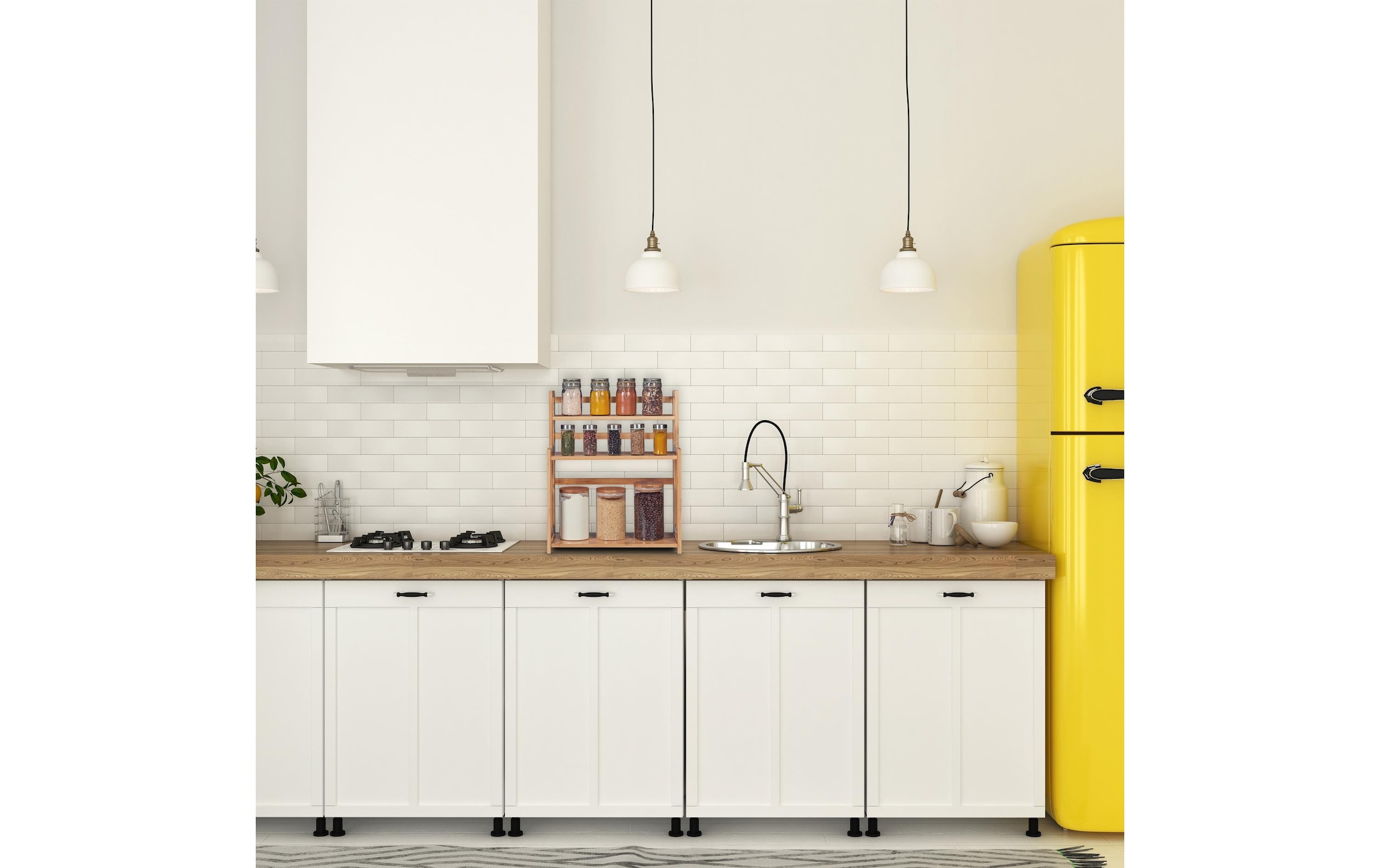 relaxdays Etagère à épices »Bambus 3 Etagen«