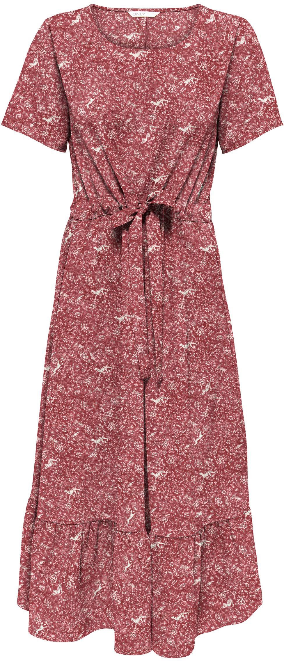 Image of Only Druckkleid »ONLNOVA LIFE MALLE LONG DRESS«, mit Volant bei Ackermann Versand Schweiz