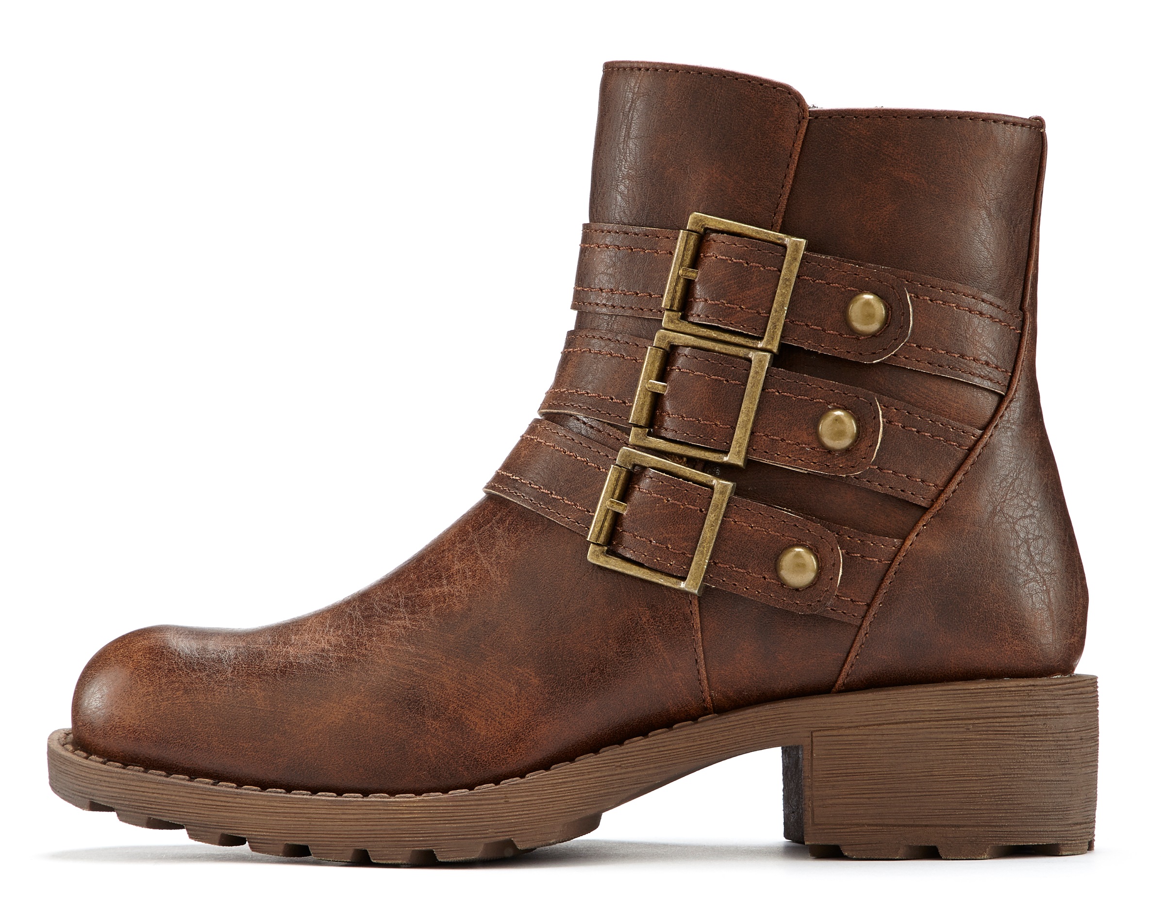 Image of LASCANA Stiefelette, Winterstiefel mit robuster Sohle und modischen Zierschnallen vegan bei Ackermann Versand Schweiz