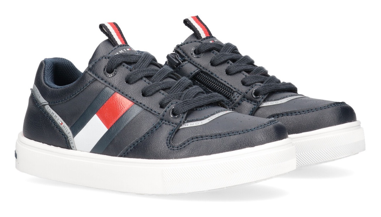 Image of Tommy Hilfiger Sneaker »LOW CUT LACE-UP SNEAKER«, mit gestreifter Anziehlasche bei Ackermann Versand Schweiz