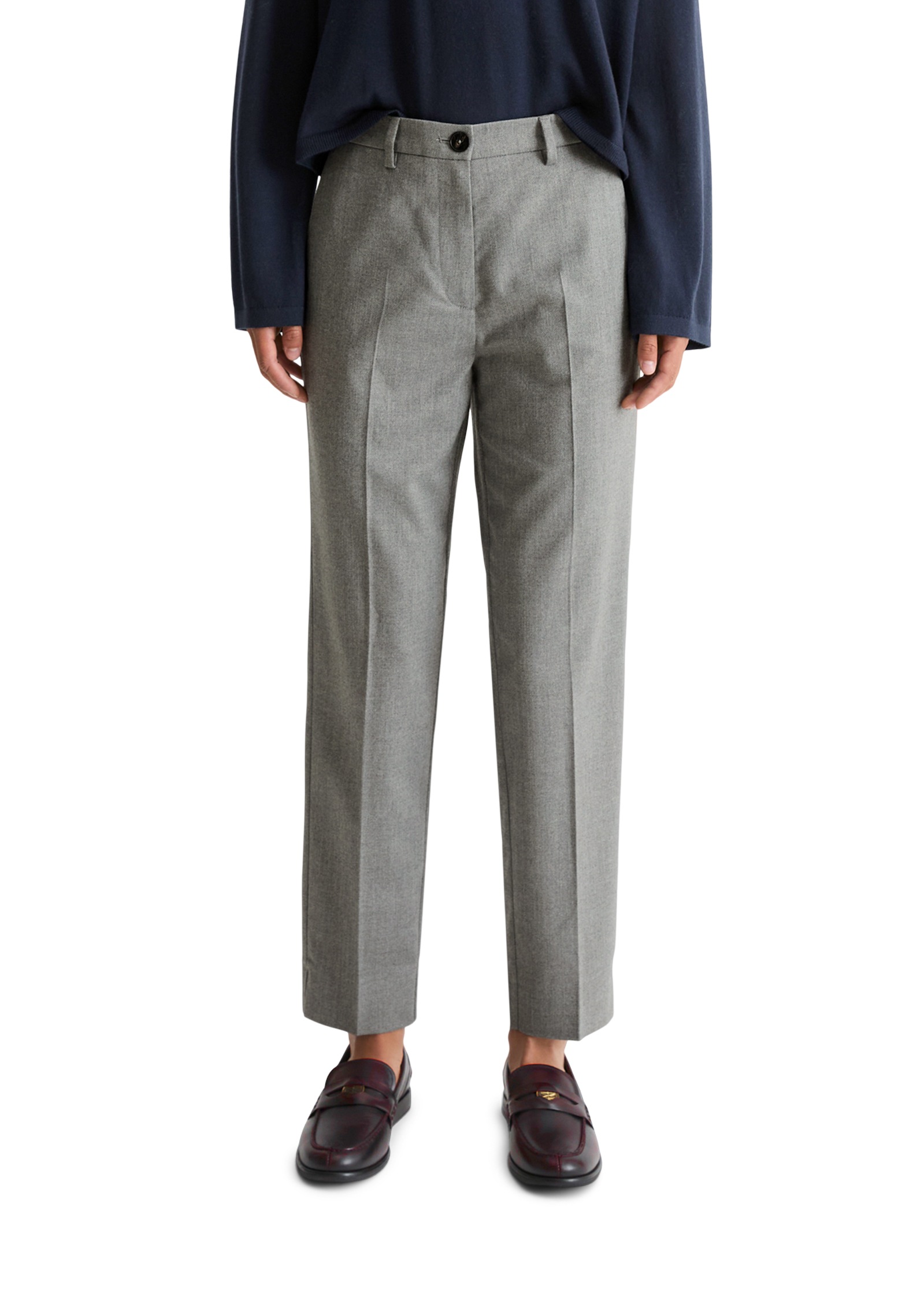 Image of Marc OPolo 7/8-Hose "MALIN SLIM" mit Schlitz am Saum, Slim Fit