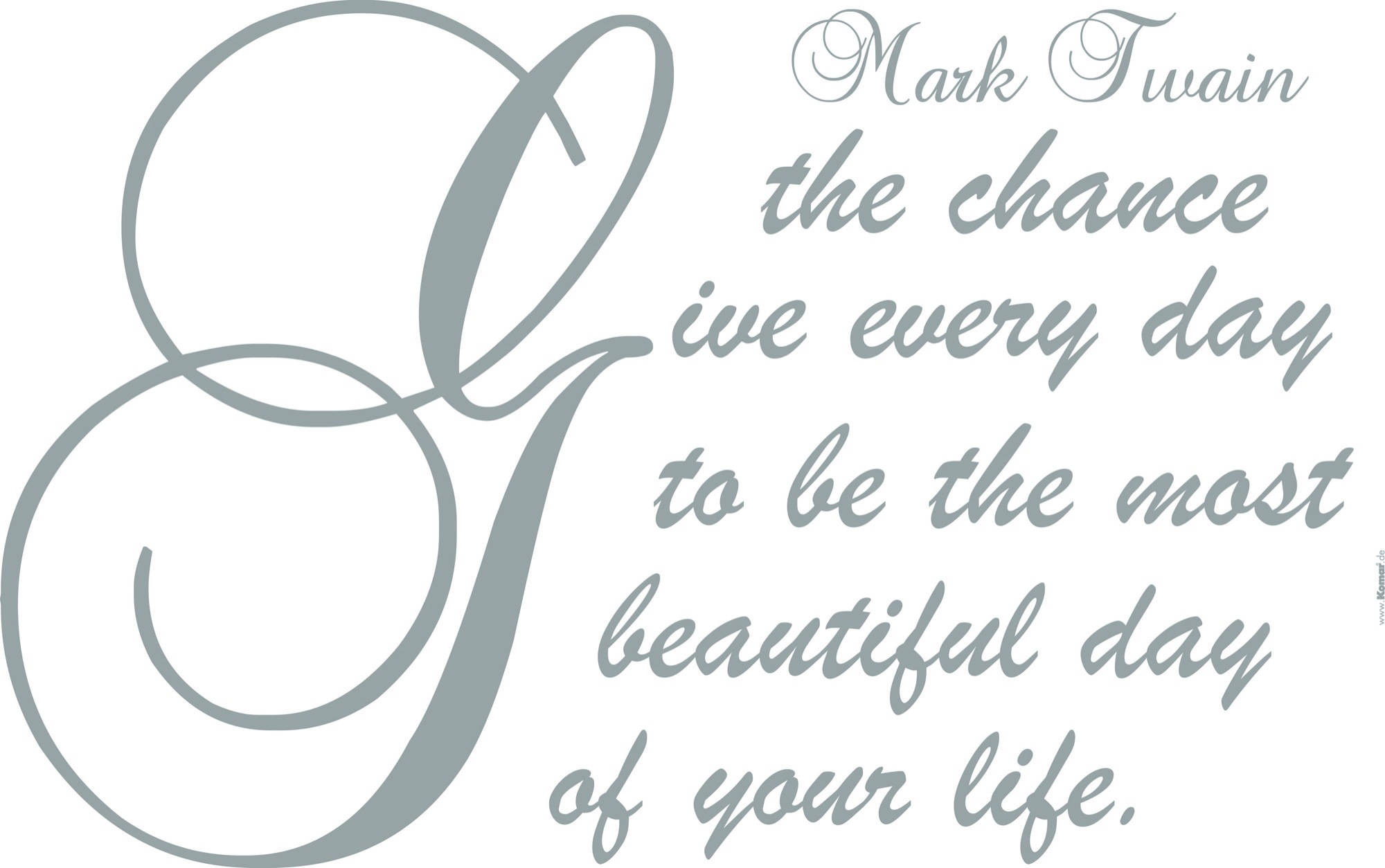 Image of Komar Wandtattoo "Beautiful - Grösse 100 x 70 cm" selbstklebend, Wandsticker