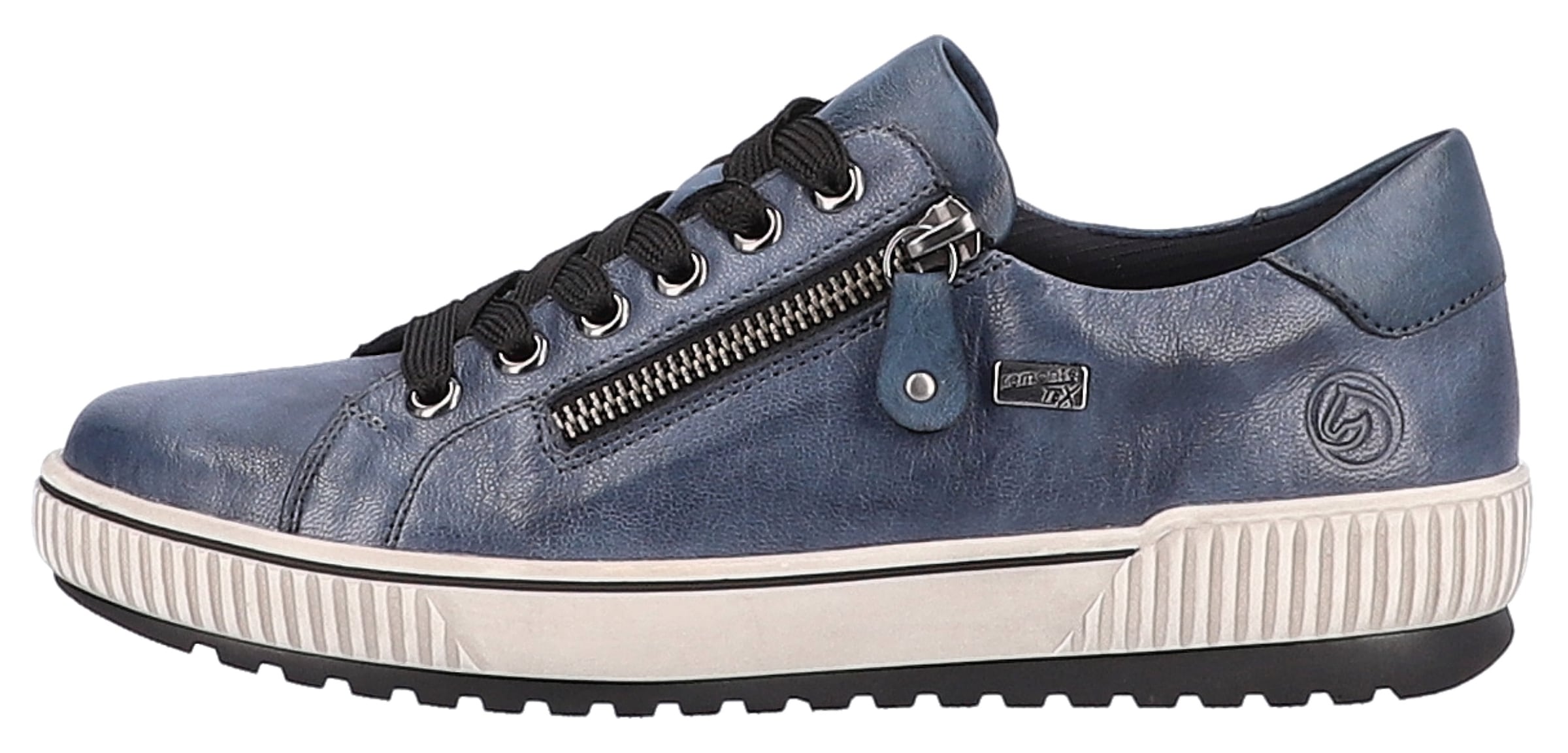 Remonte Plateausneaker, Freizeitschuh, Halbschuh, Schnürschuh mit Aussenreissverschluss