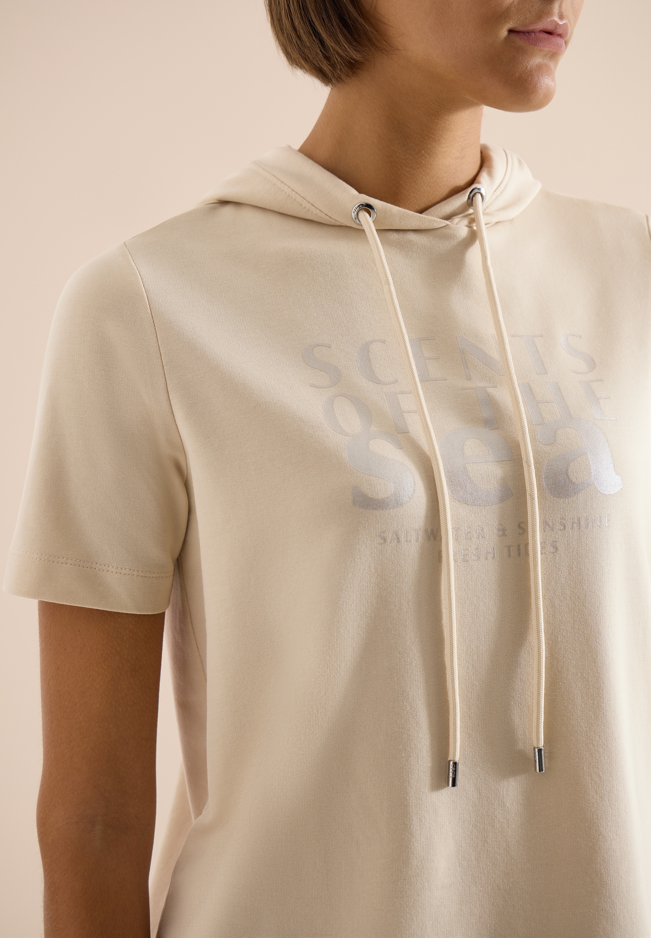 Cecil T-shirt à capuche avec inscription