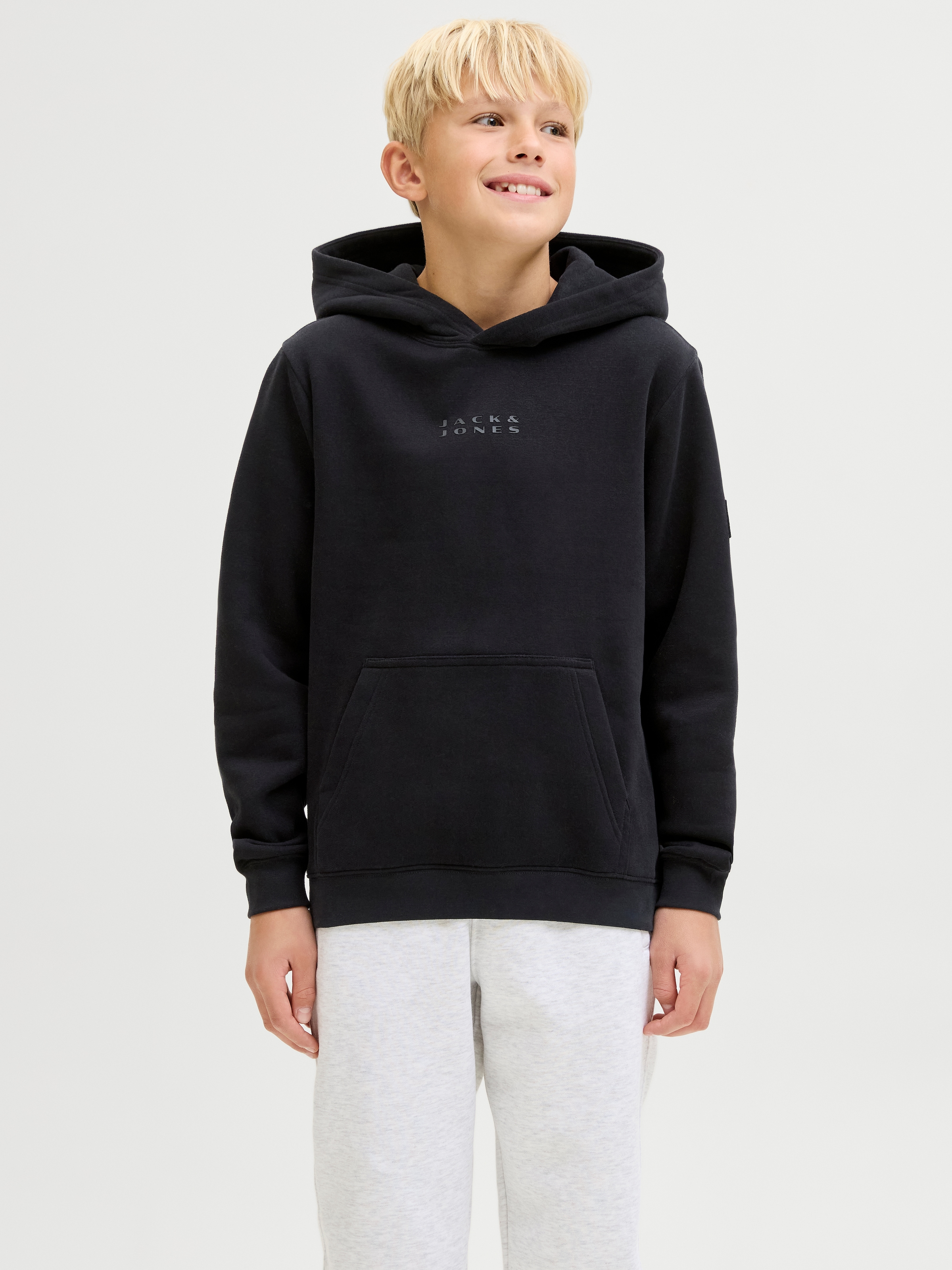 Image of Jack & Jones Junior Kapuzensweatshirt "JCOPOINT SWEAT BADGE HOOD JNR"