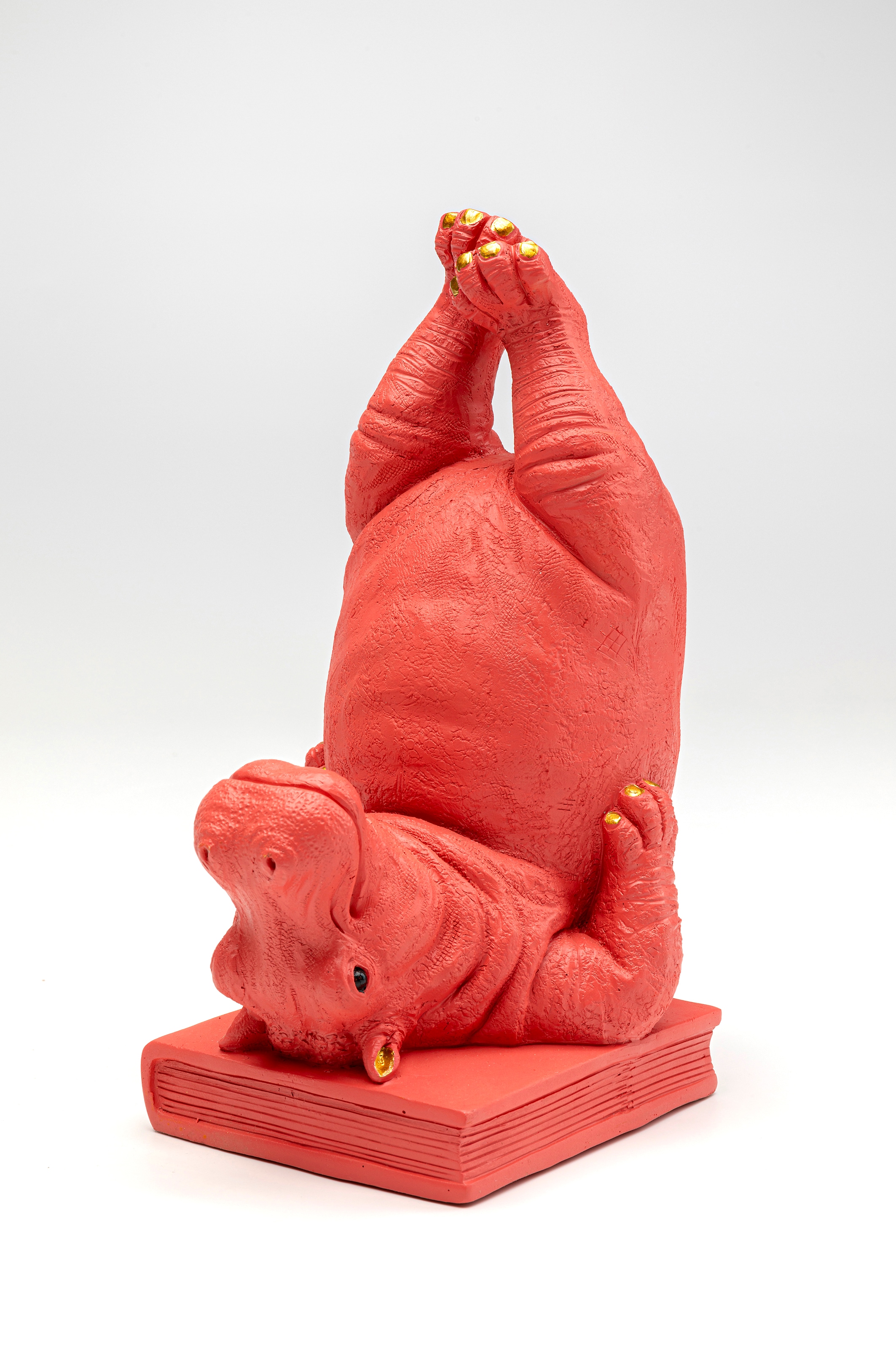 Kare Design Serre-livres »Hippo Pink« aus Polyresin