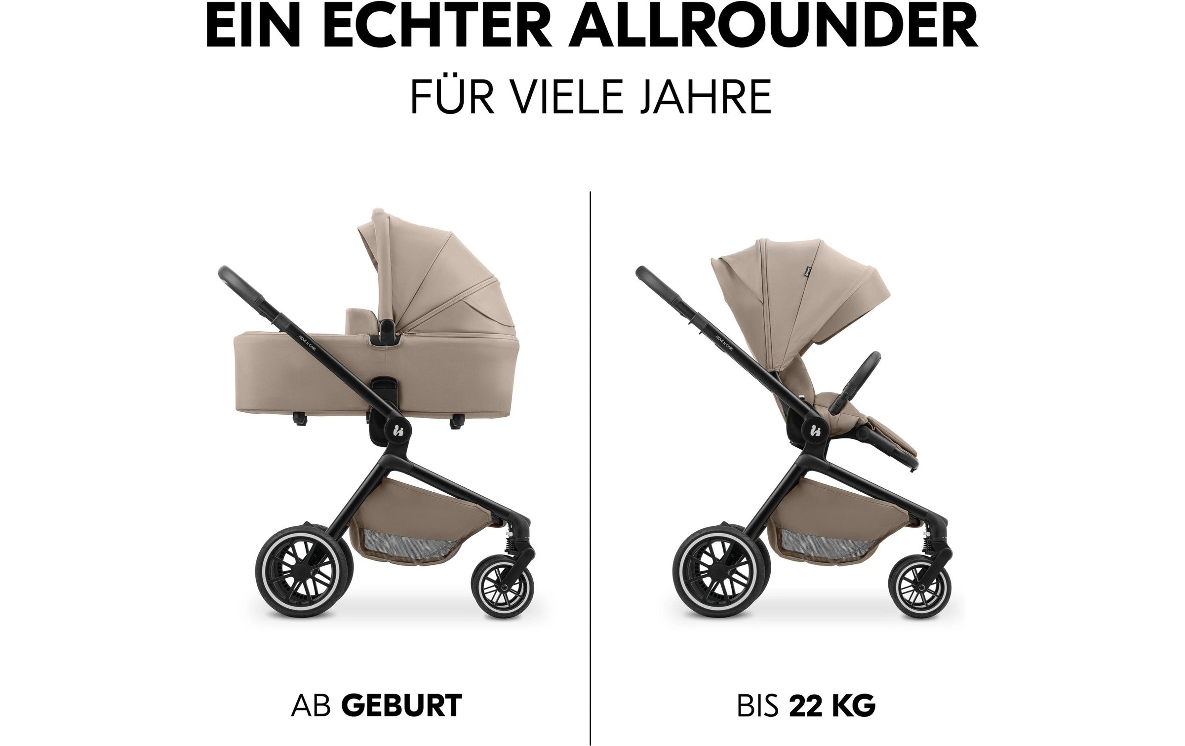 Hauck Kombi-Kinderwagen »Move N Care Set«, 22 kg