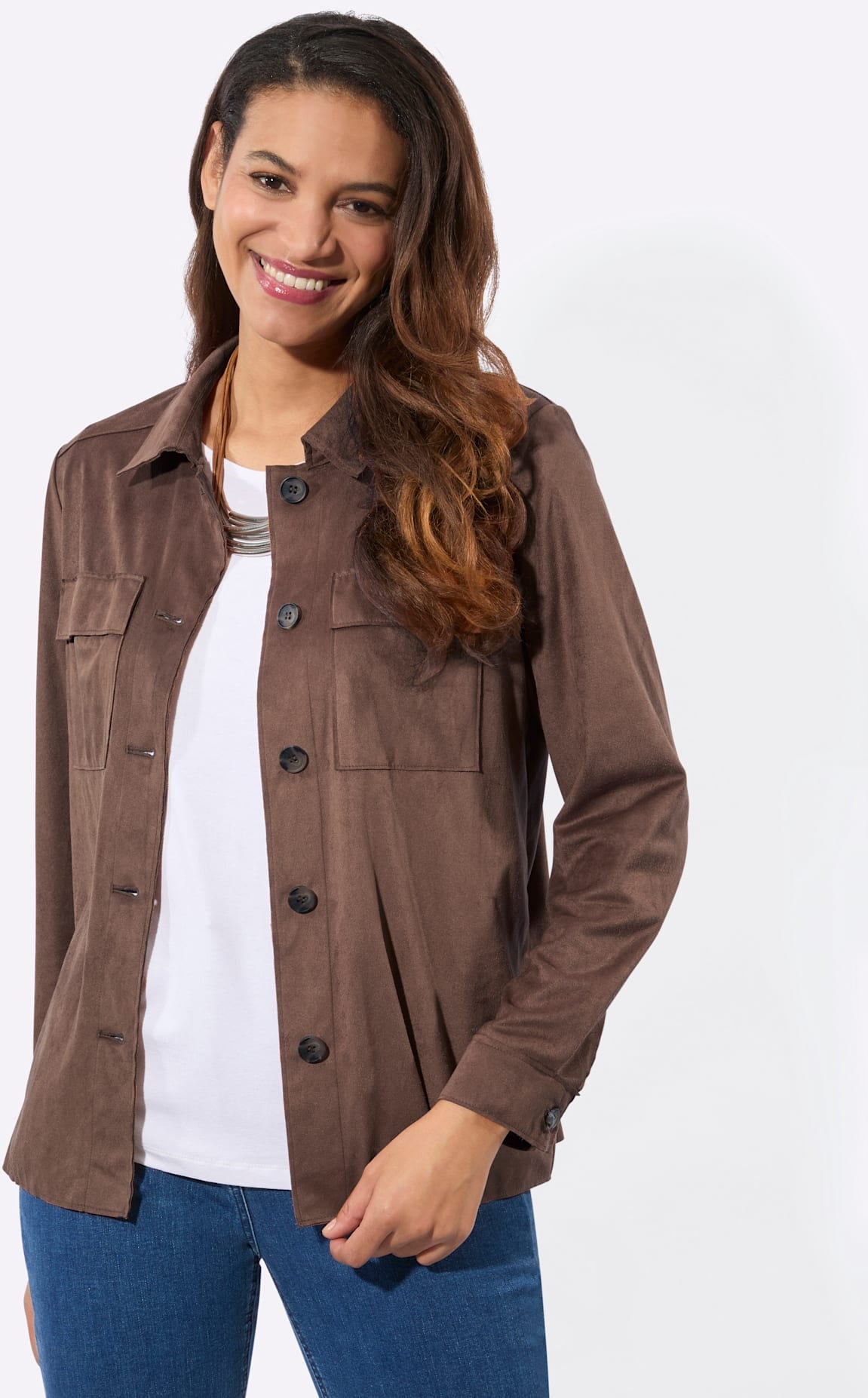 Image of Casual Looks Lederimitat-Blazer "Lederimitat-Blazer"